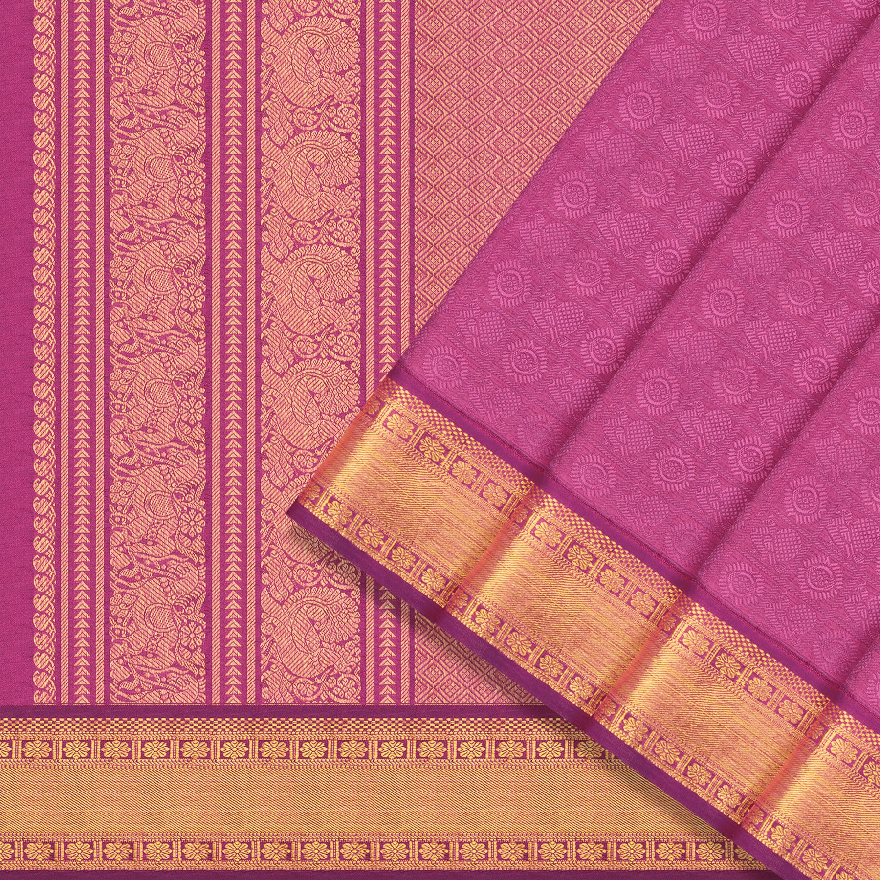 Kanakavalli Kanjivaram Silk Sari 23-611-HS001-14481 - Cover View