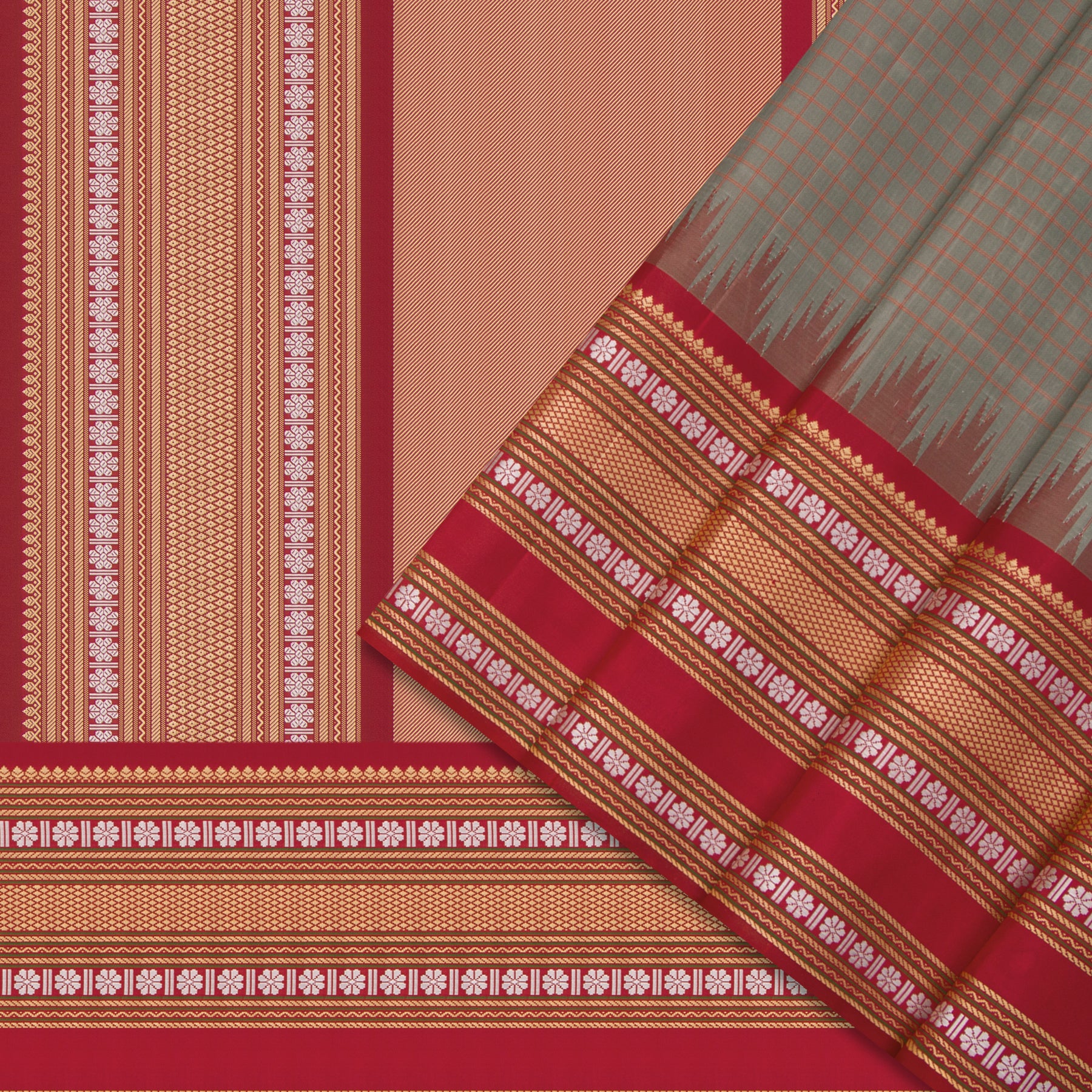 Kanakavalli Kanjivaram Silk Sari 23-613-HS001-01421 - Cover View