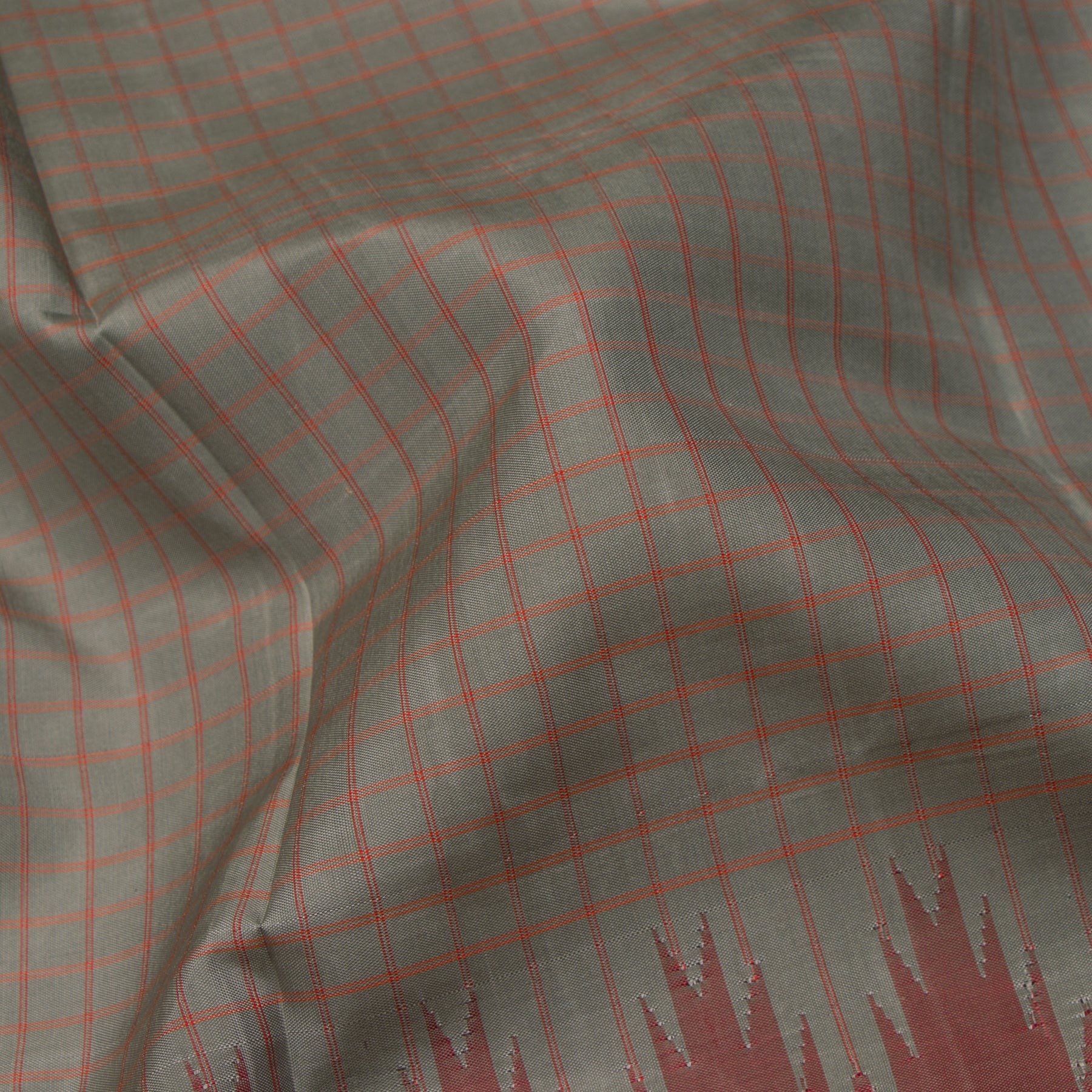 Kanakavalli Kanjivaram Silk Sari 23-613-HS001-01421 - Fabric View