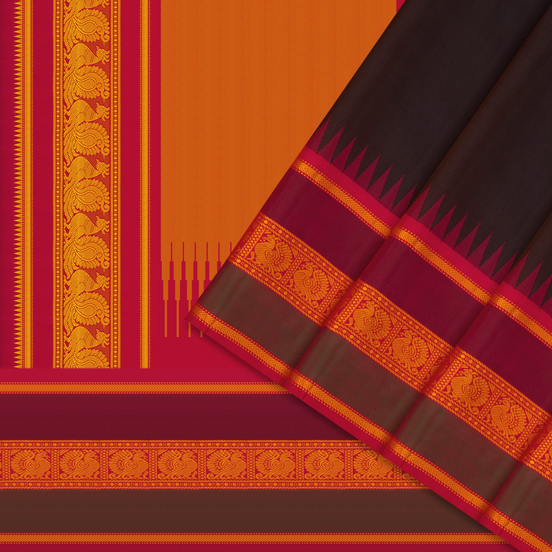 Kanakavalli Kanjivaram Silk Sari 23-613-HS001-02210 - Cover View