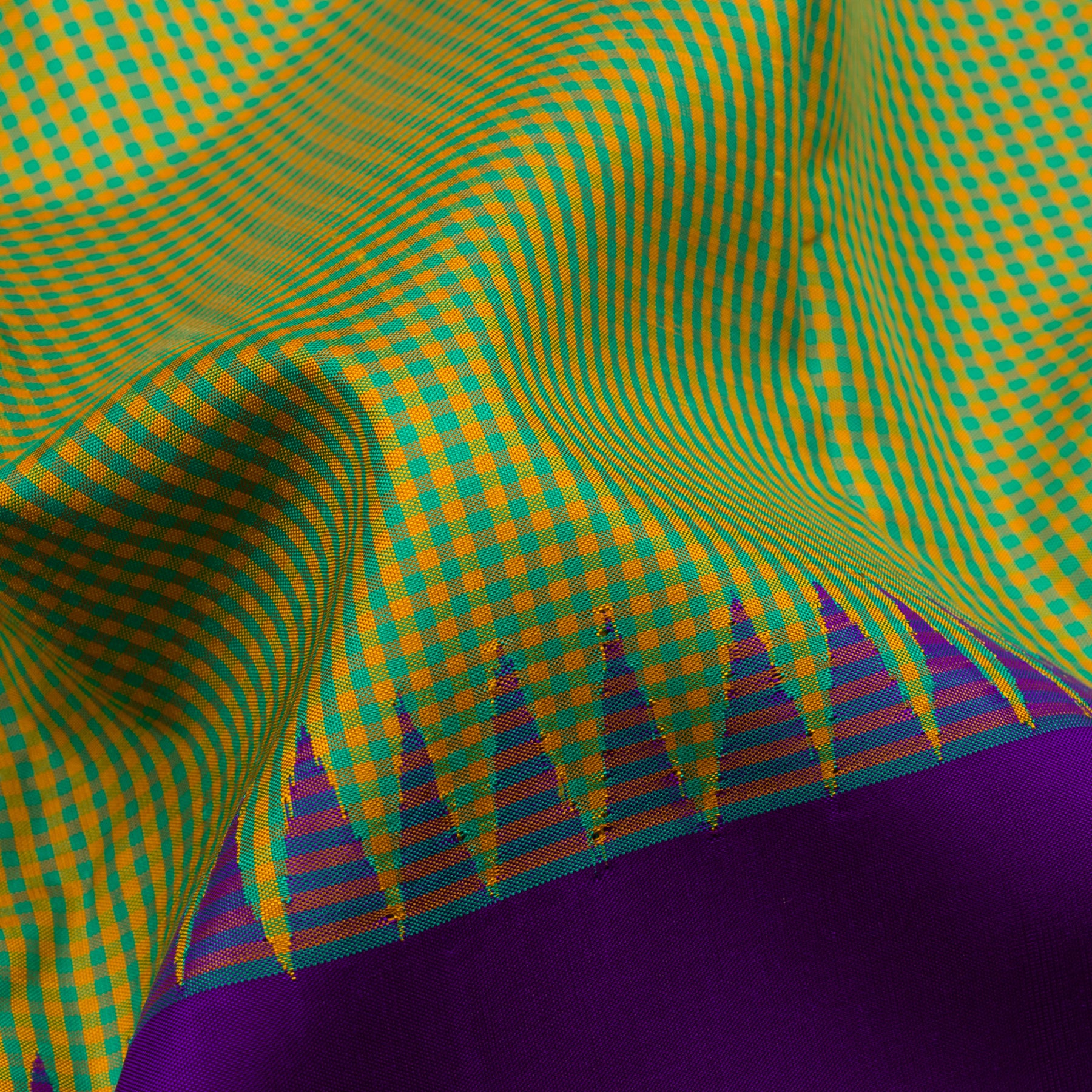 Kanakavalli Kanjivaram Silk Sari 23-613-HS001-02233 - Fabric View