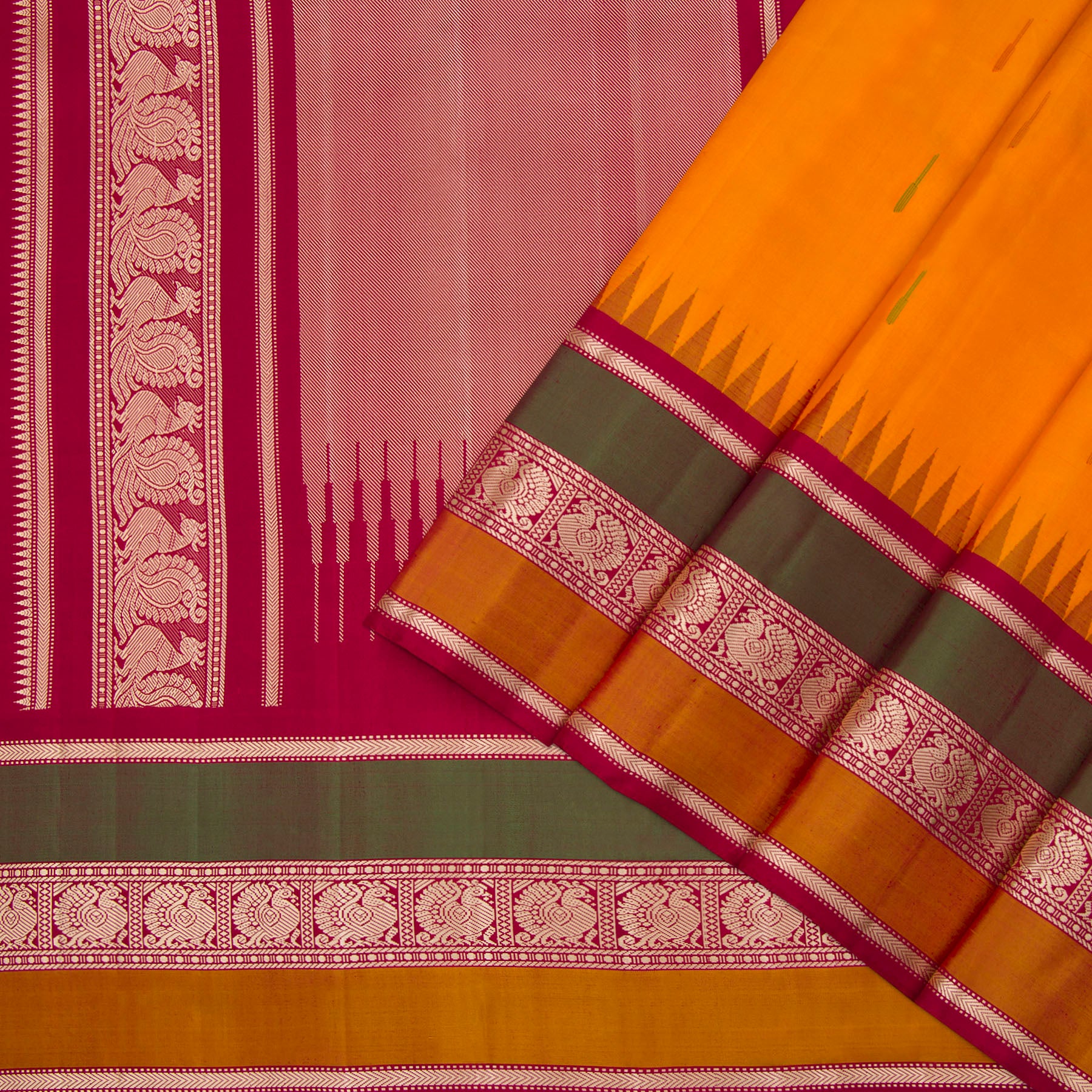 Kanakavalli Kanjivaram Silk Sari 23-613-HS001-07075 - Cover View