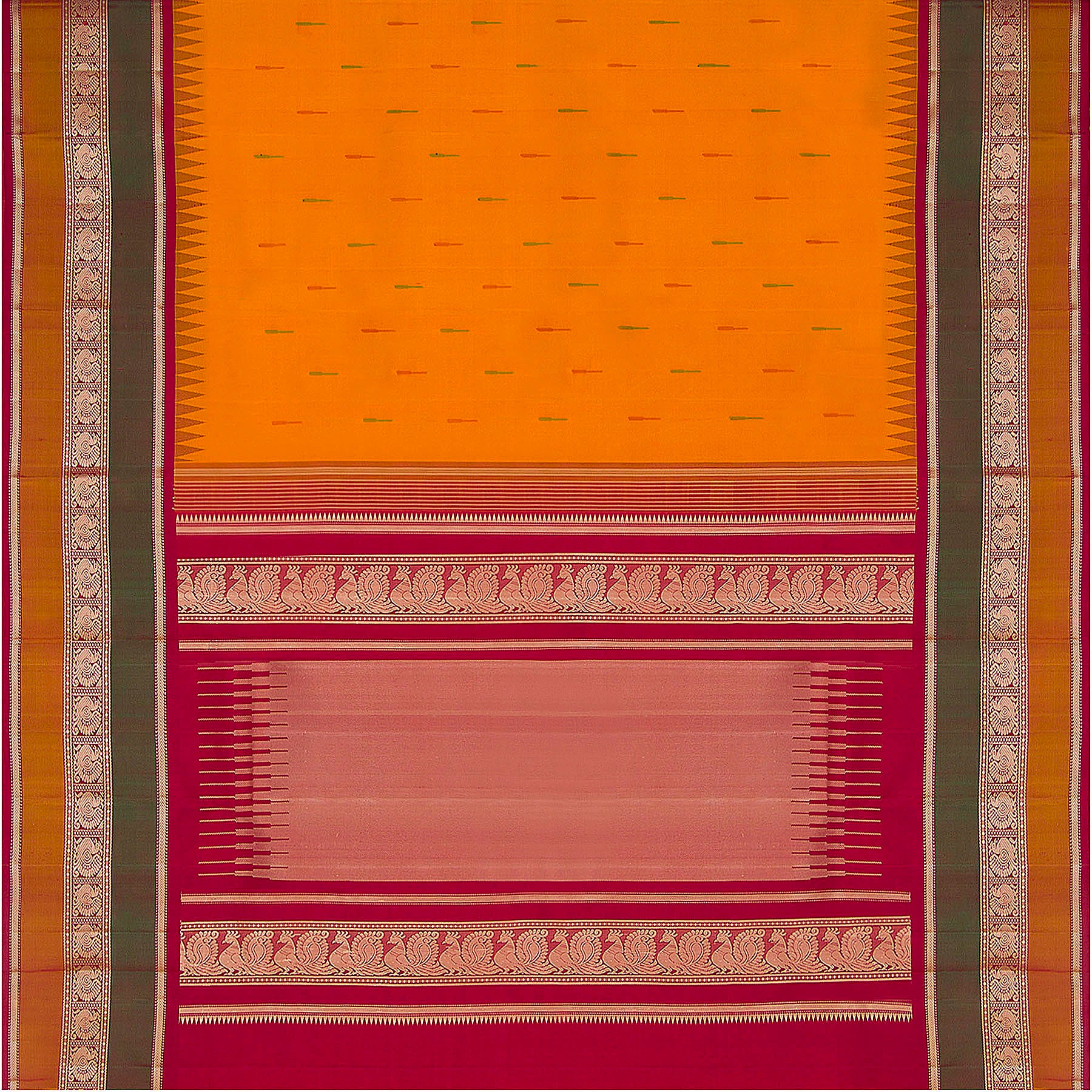 Kanakavalli Kanjivaram Silk Sari 23-613-HS001-07075 - Full View