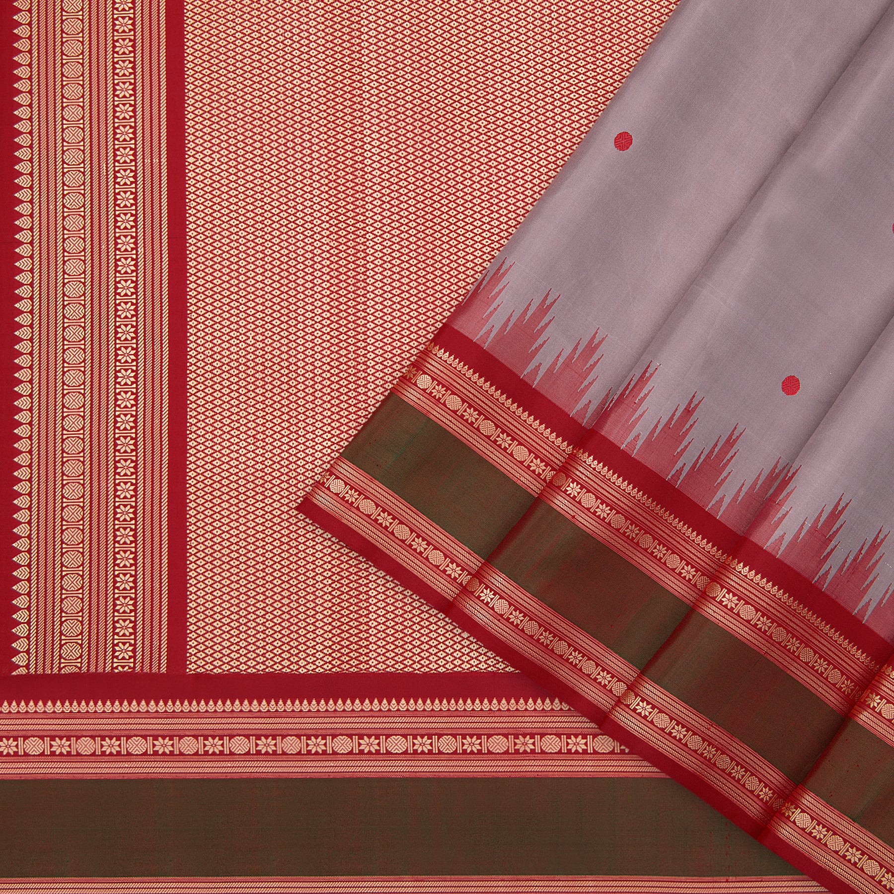 Kanakavalli Kanjivaram Silk Sari 23-613-HS001-07079 - Cover View