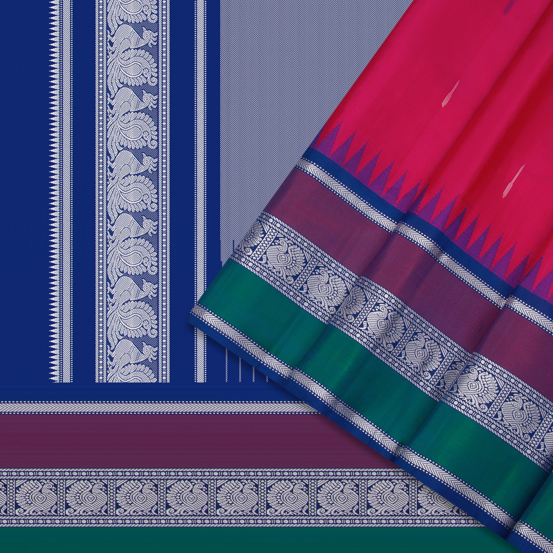 Kanakavalli Kanjivaram Silk Sari 23-613-HS001-12028 - Cover View