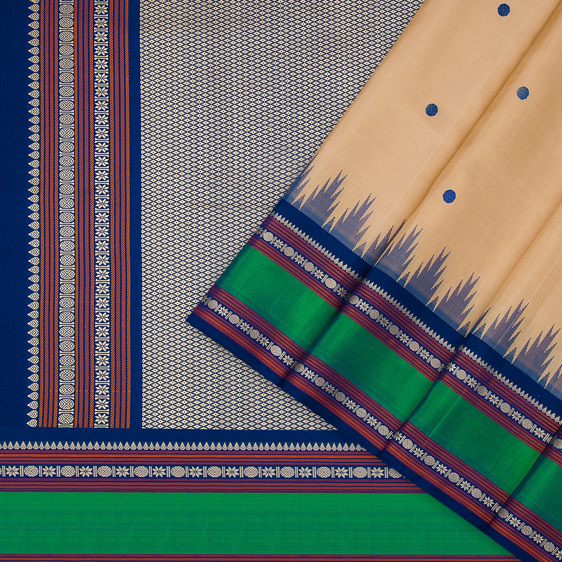 Kanakavalli Kanjivaram Silk Sari 23-613-HS001-12037 - Cover View