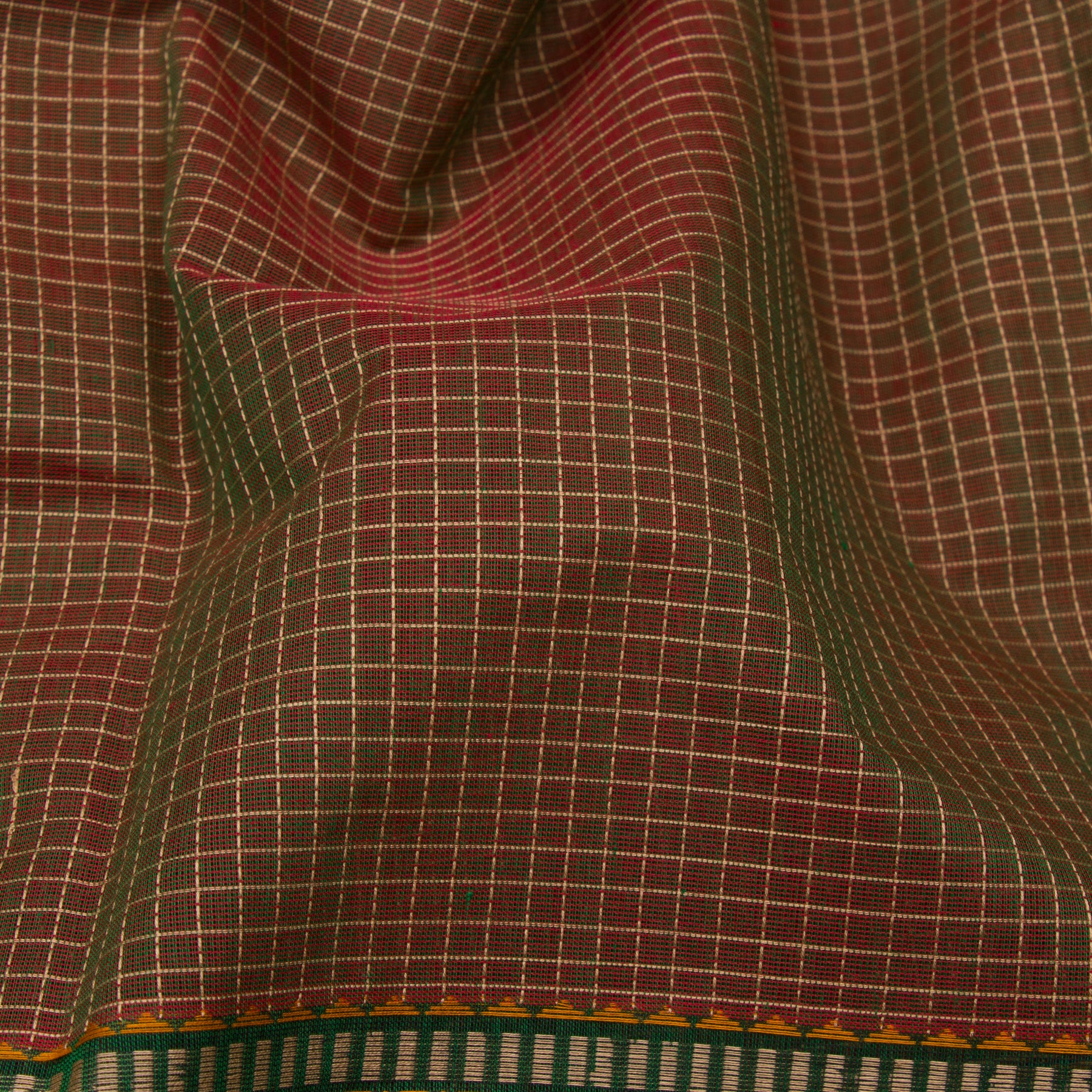 Kanakavalli Kanchi Cotton Sari 23-613-HS003-01491 - Fabric View