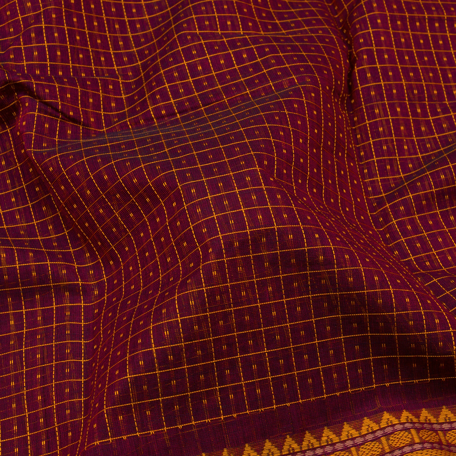 Kanakavalli Kanchi Cotton Sari 23-613-HS003-02654 - Fabric View