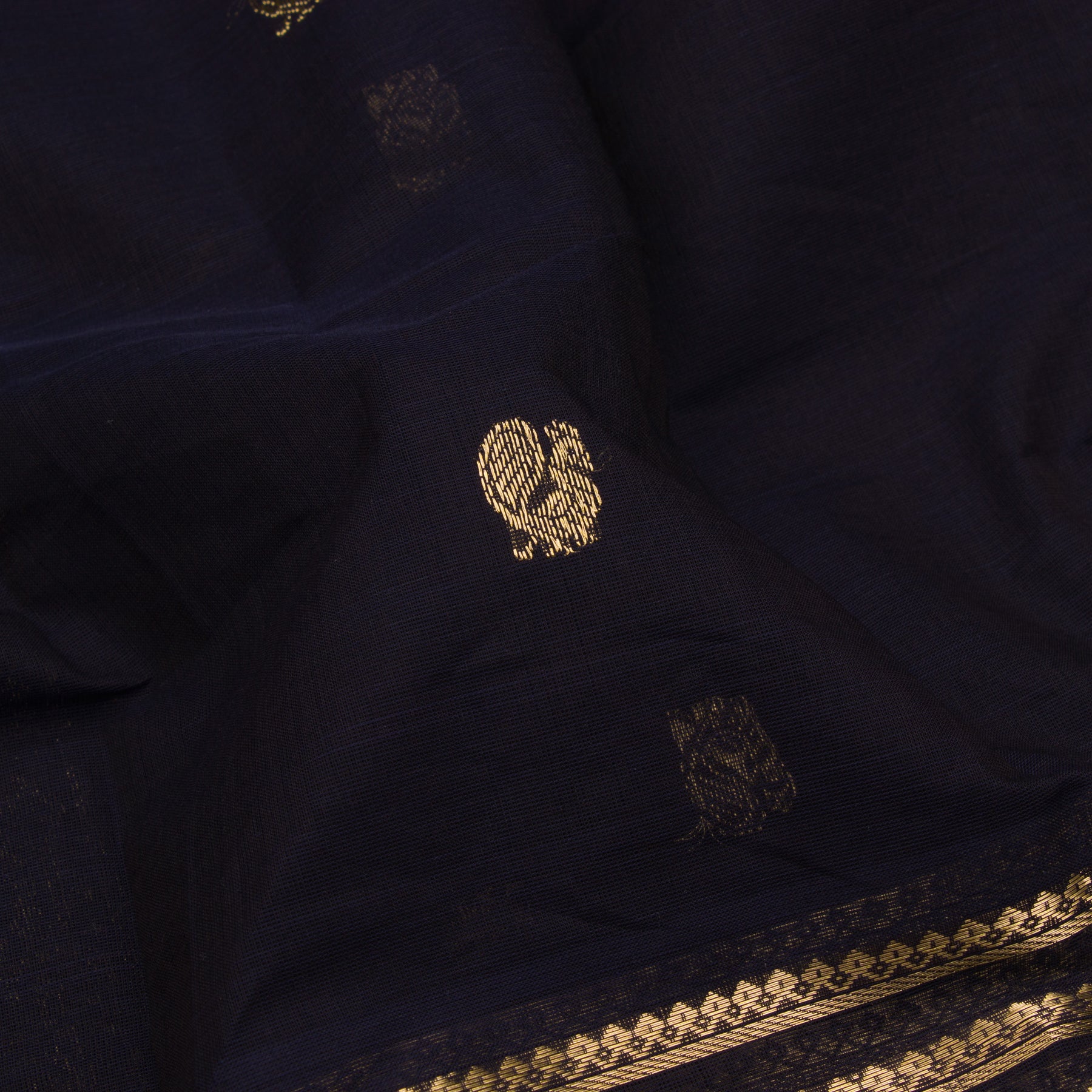 Kanakavalli Kanchi Cotton Sari 23-613-HS003-03399 - Fabric View