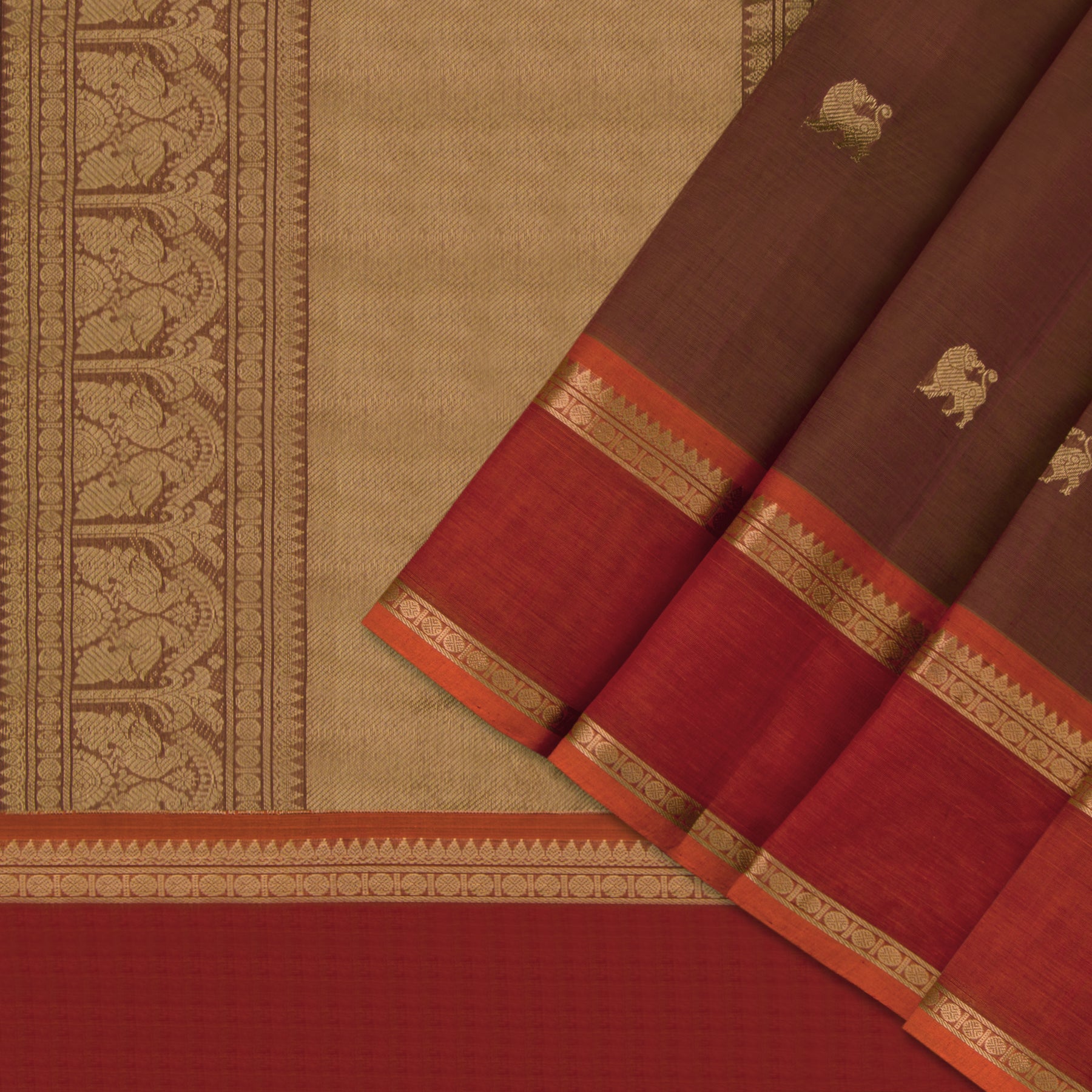 Kanakavalli Kanchi Cotton Sari 23-613-HS003-03401 - Cover View