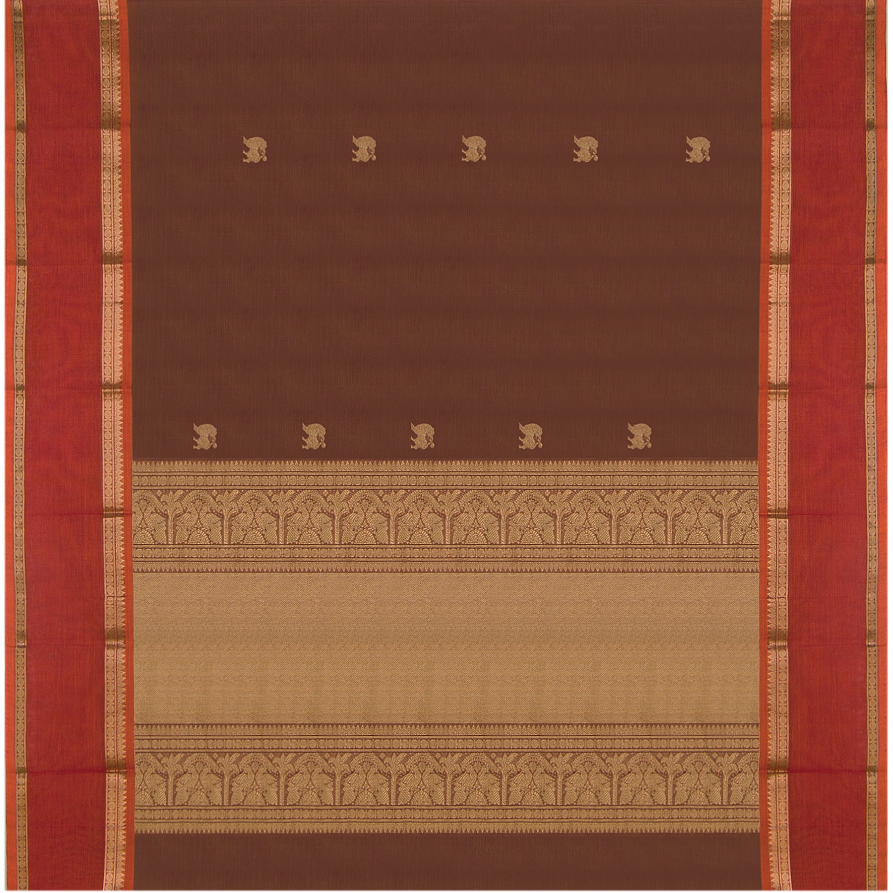 Kanakavalli Kanchi Cotton Sari 23-613-HS003-03401 - Full View