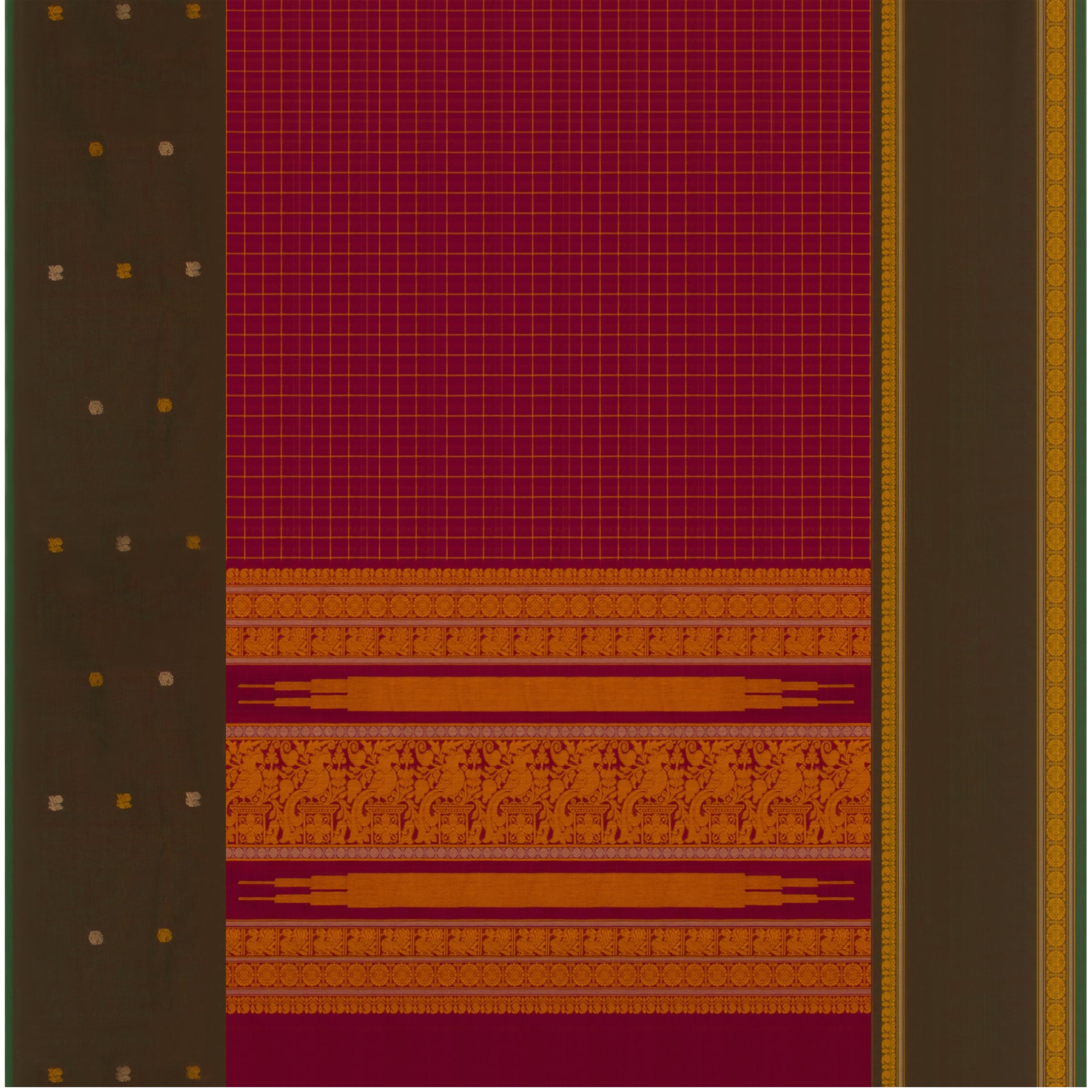 Kanakavalli Kanchi Cotton Sari 23-613-HS003-08549 - Full View