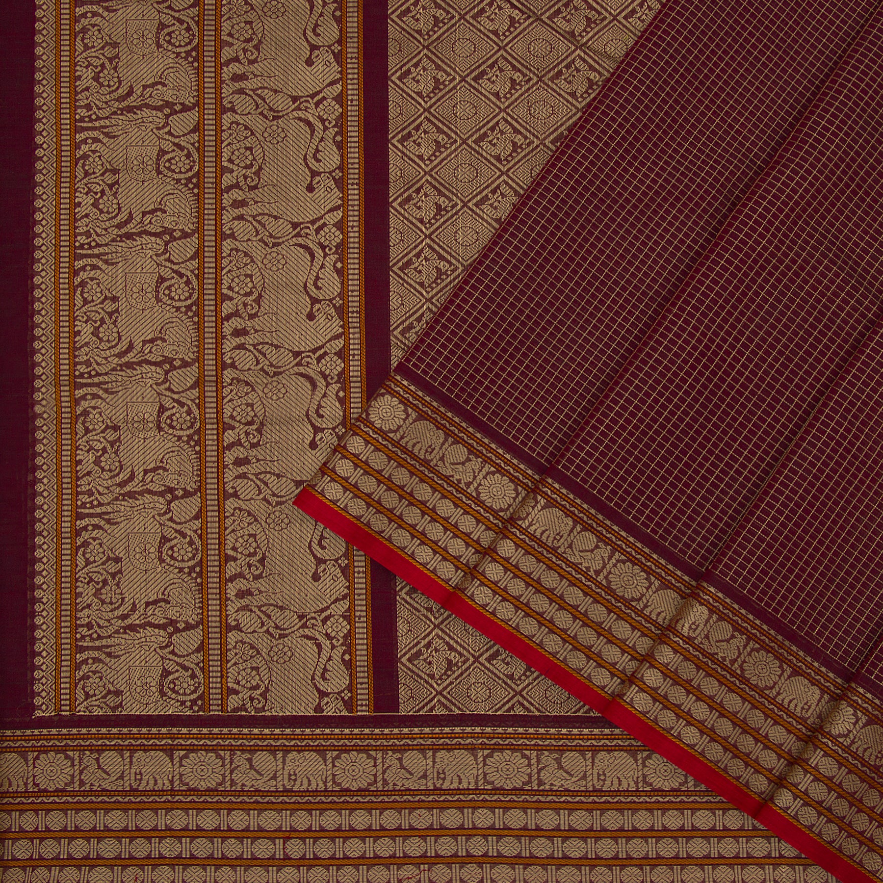 Kanakavalli Kanchi Cotton Sari 23-613-HS003-08565 - Cover View
