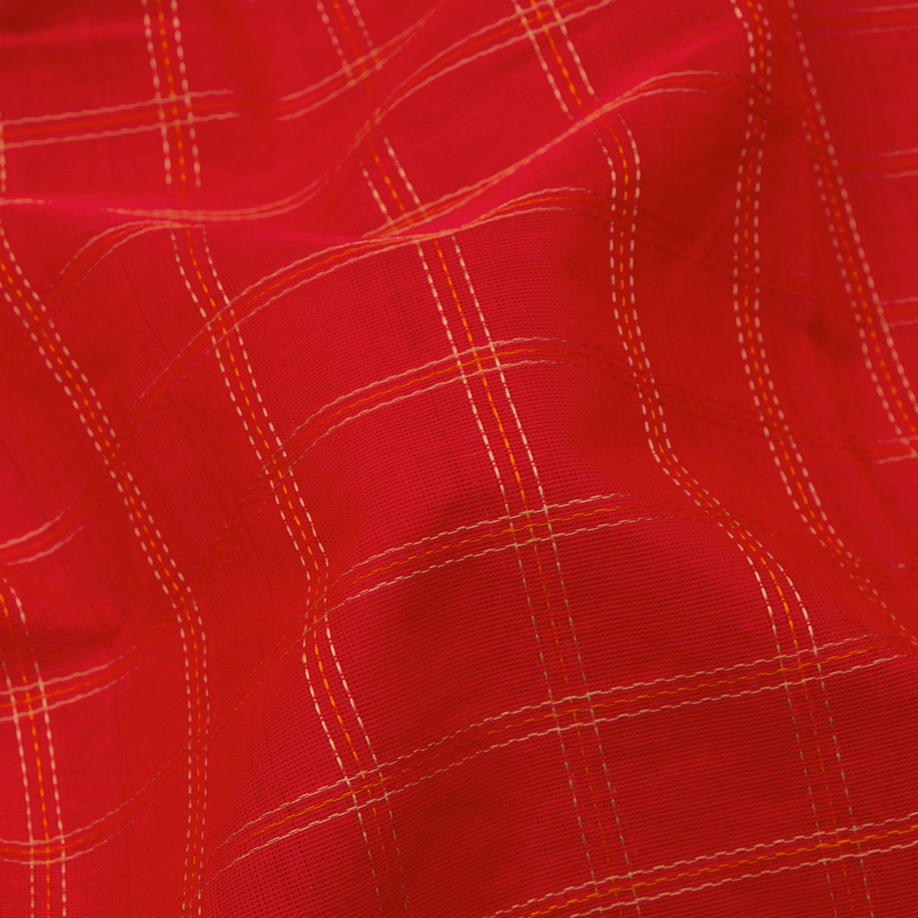 Kanakavalli Kanchi Cotton Sari 23-613-HS003-08566 - Fabric View