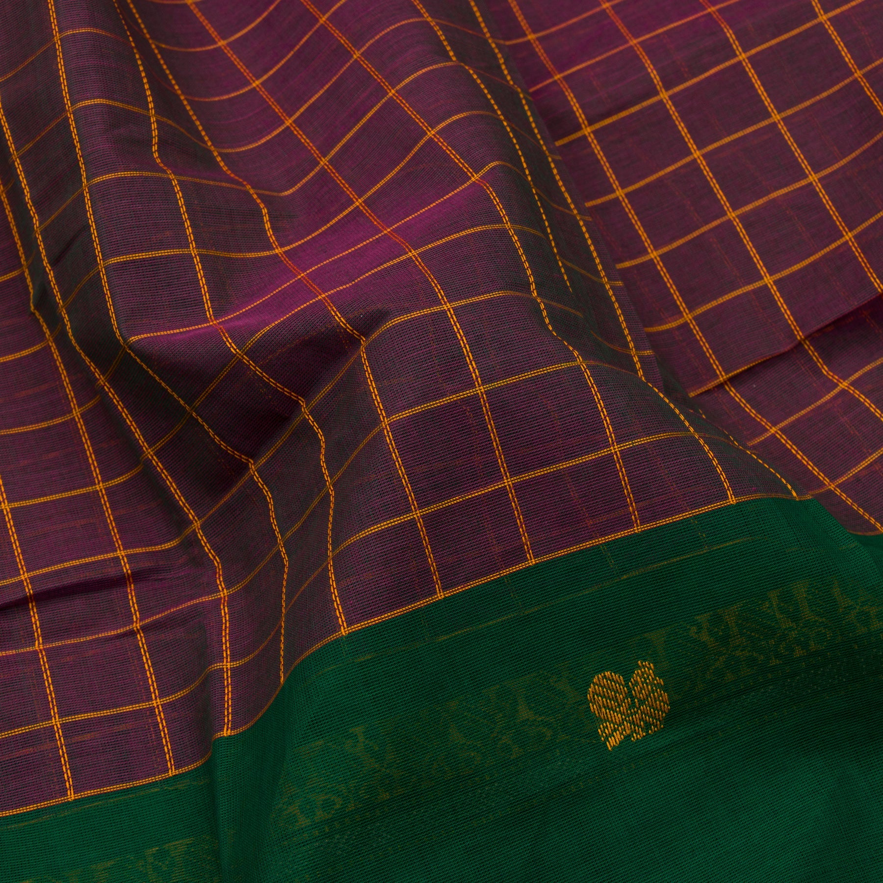 Kanakavalli Kanchi Cotton Sari 23-613-HS003-08608 - Fabric View
