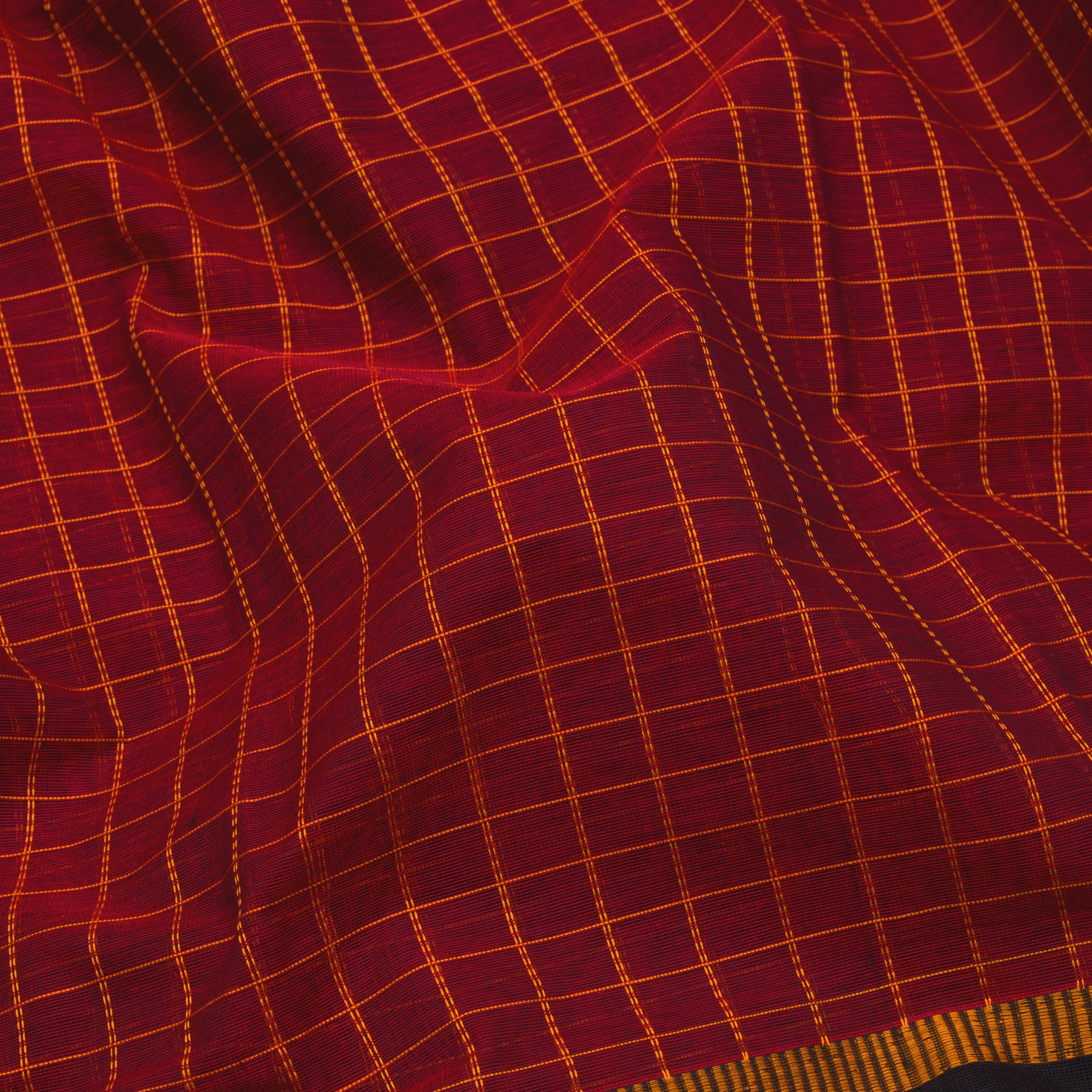 Kanakavalli Kanchi Cotton Sari 23-613-HS003-08614 - Fabric View