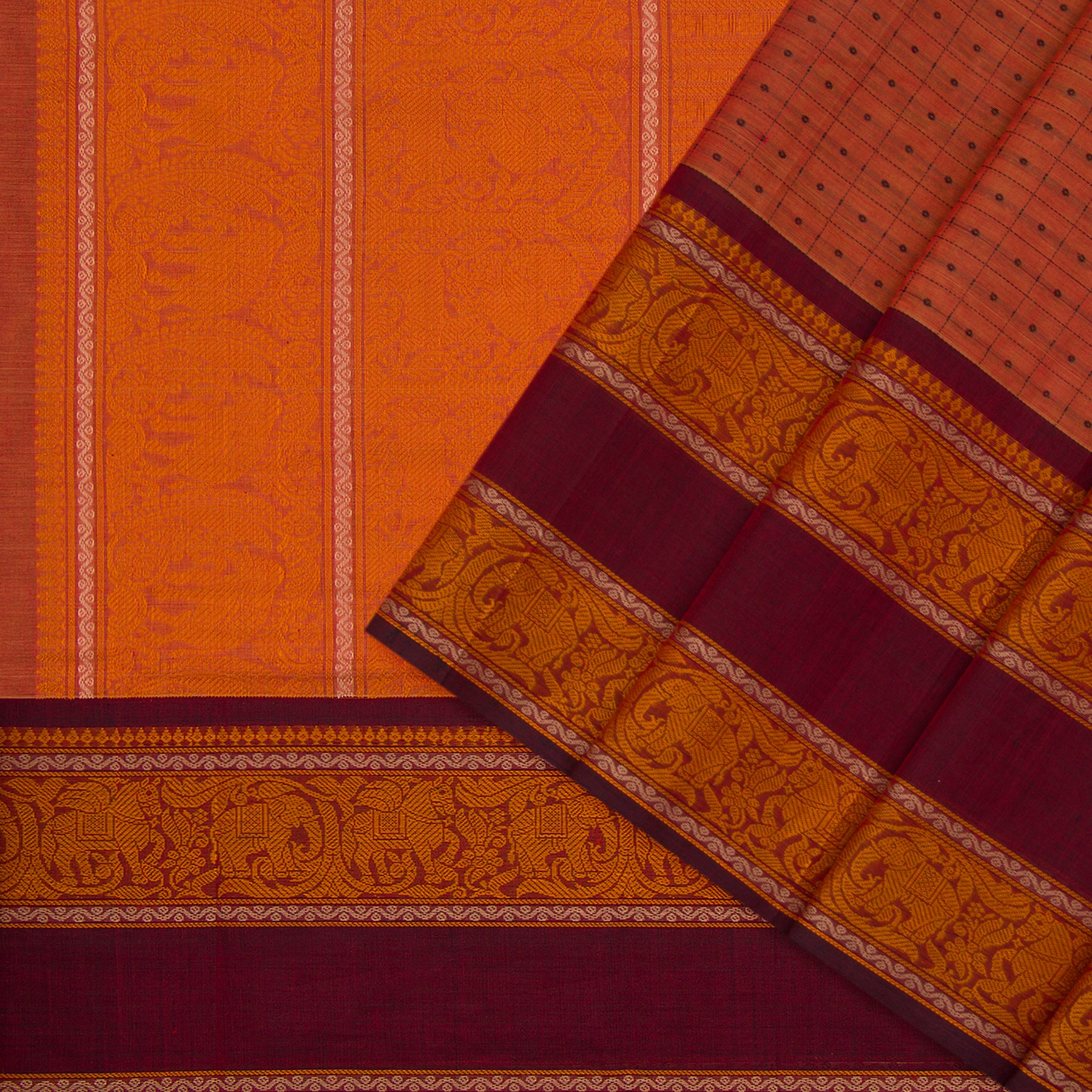 Kanakavalli Kanchi Cotton Sari 23-613-HS003-08616 - Cover View