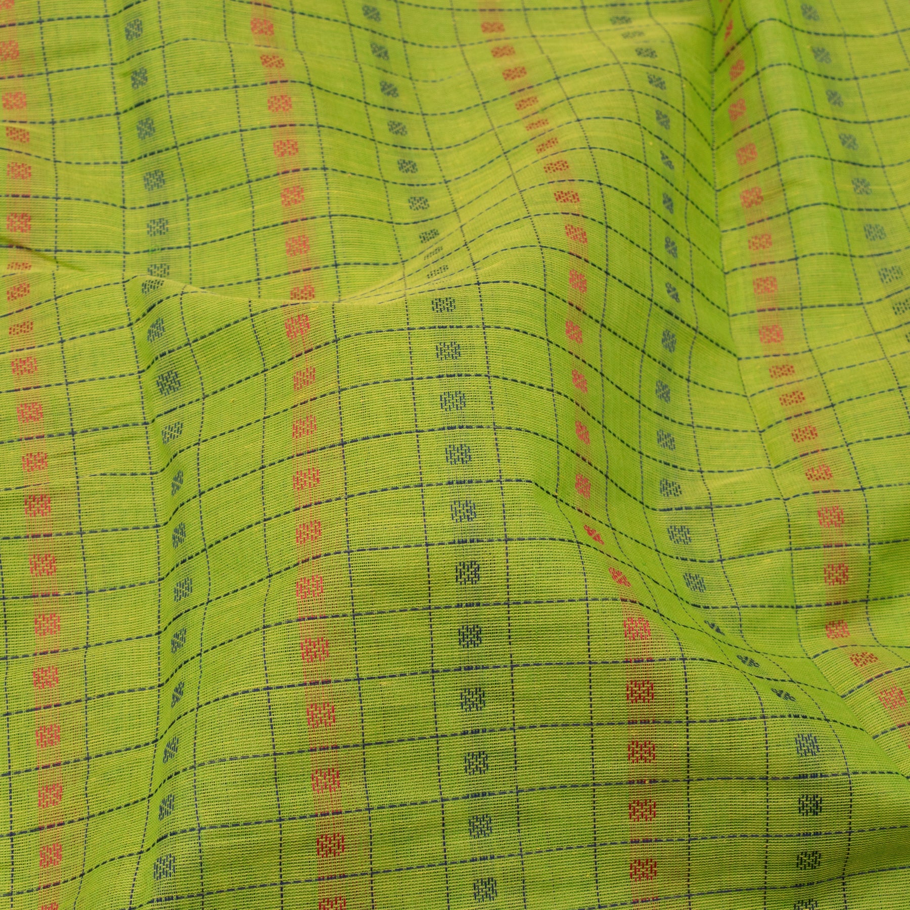 Kanakavalli Kanchi Cotton Sari 23-613-HS003-08638 - Fabric View
