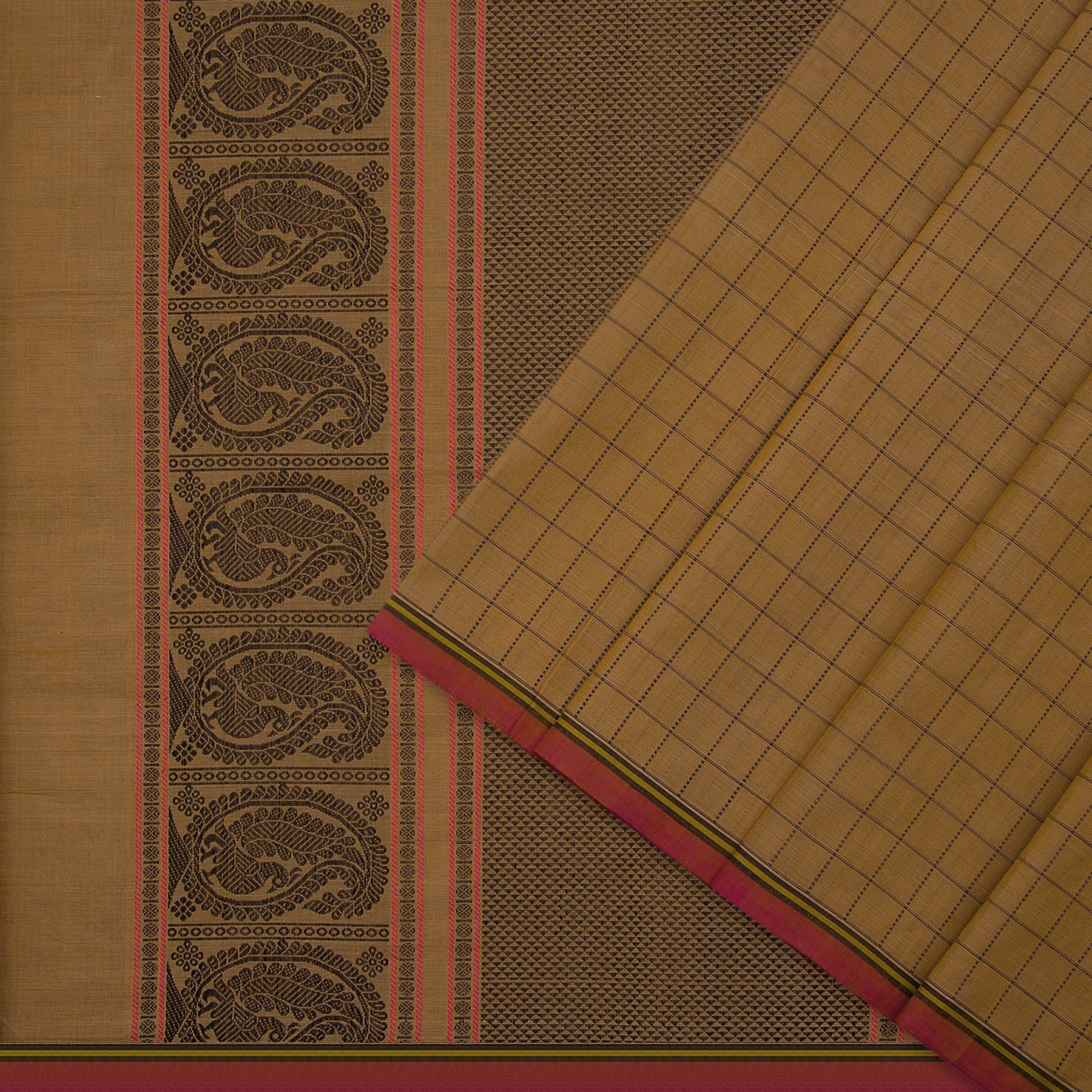 Kanakavalli Kanchi Cotton Sari 23-613-HS003-09443 - Cover View