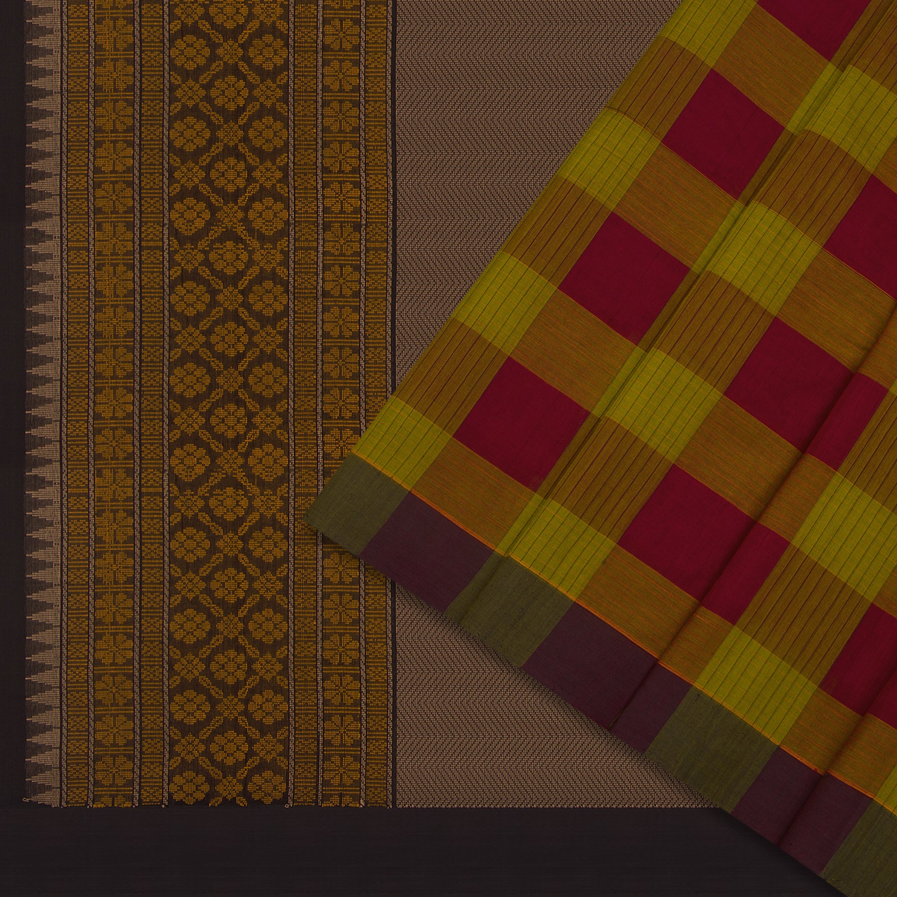 Kanakavalli Kanchi Cotton Sari 23-613-HS003-09454 - Cover View