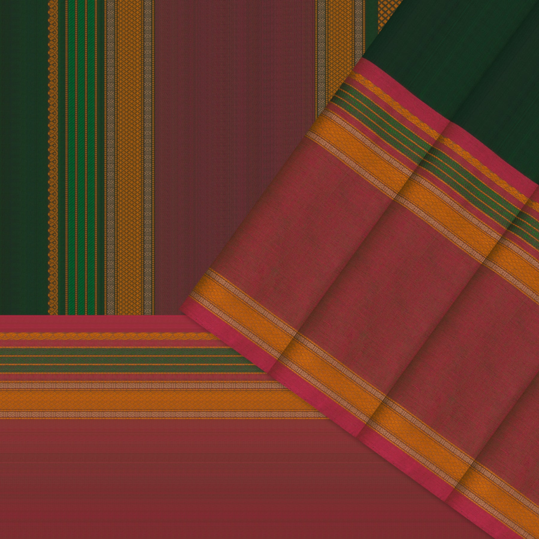 Kanakavalli Kanchi Cotton Sari 23-613-HS003-09482 - Cover View