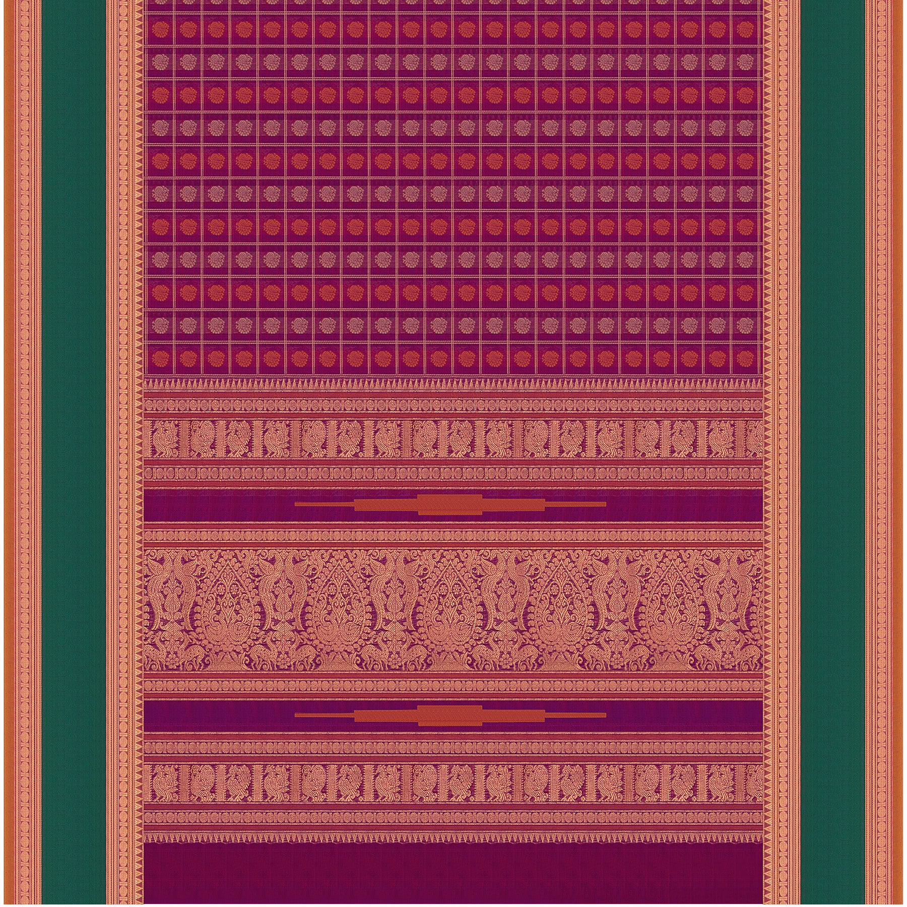 Kanakavalli Silk/Cotton Sari 23-613-HS005-09532 - Full View