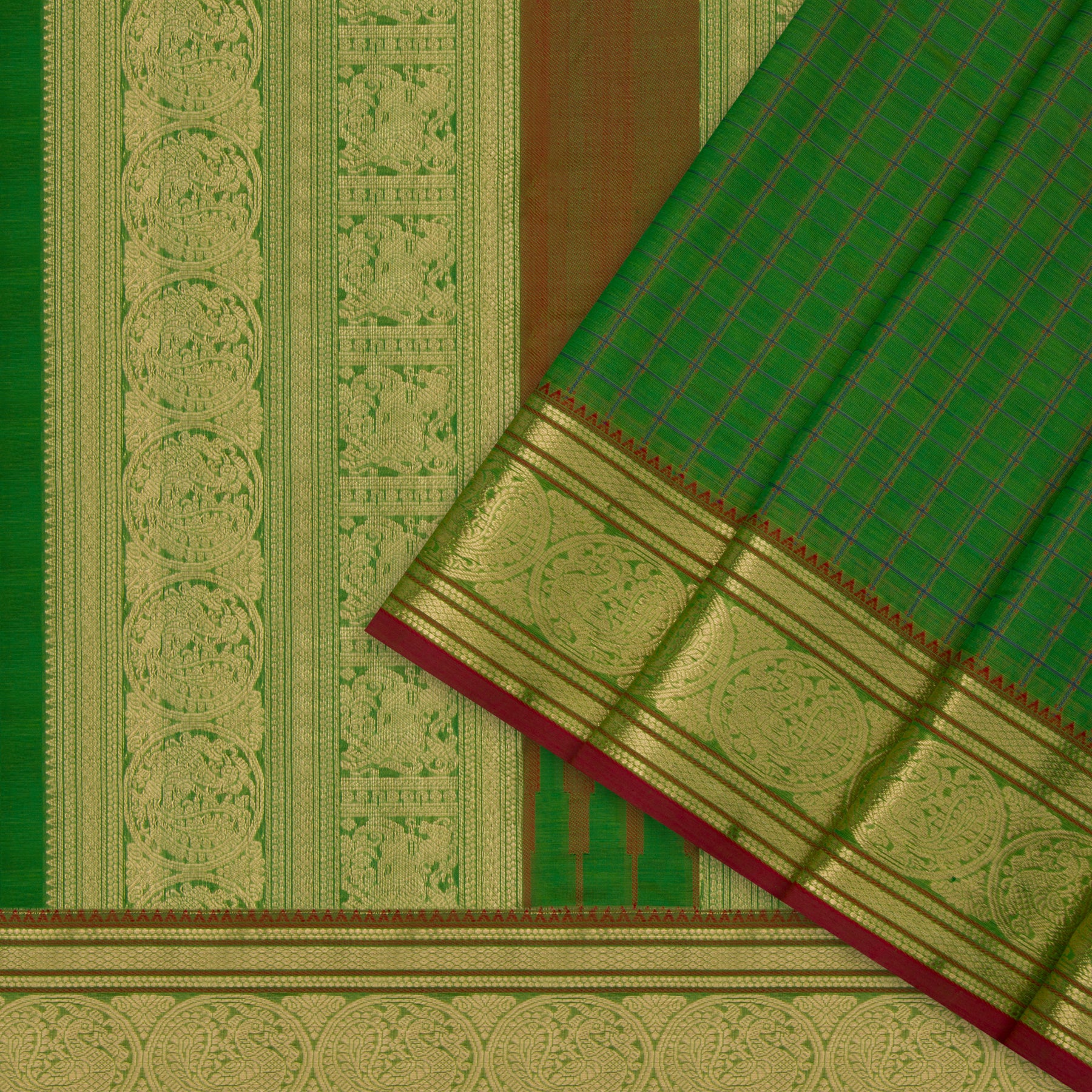Kanakavalli Silk/Cotton Sari 23-613-HS005-09537 - Cover View