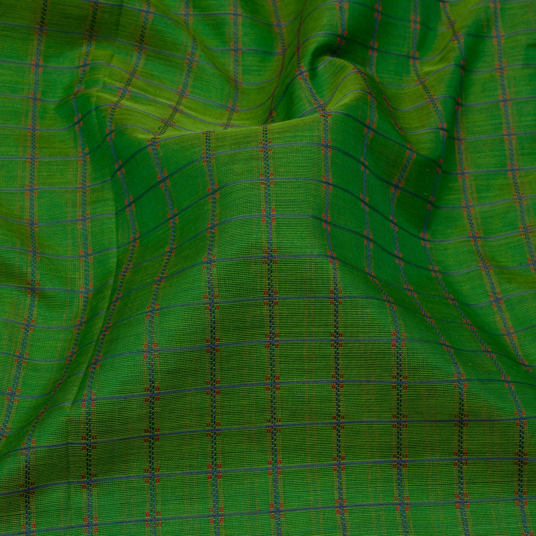 Kanakavalli Silk/Cotton Sari 23-613-HS005-09537 - Fabric View
