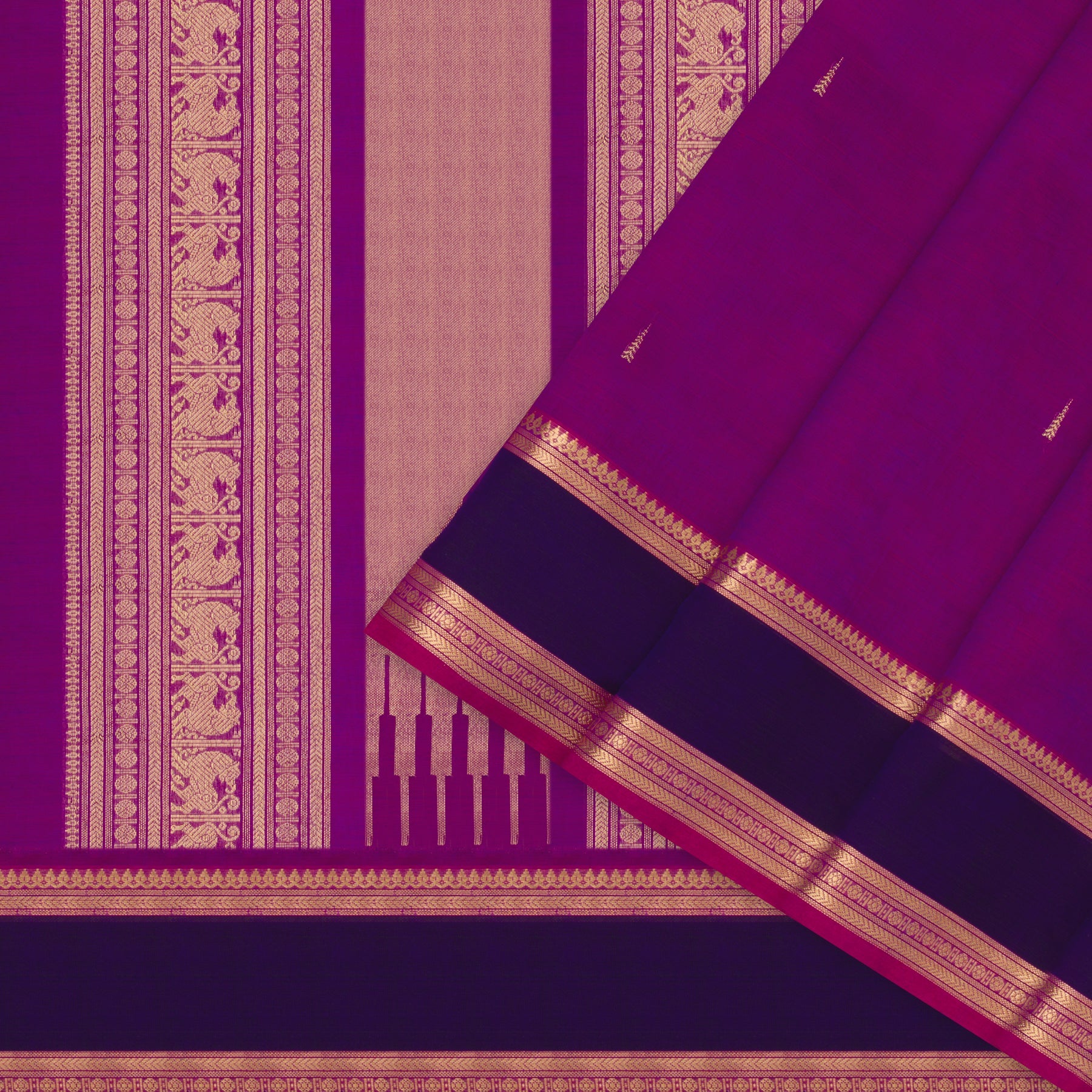 Kanakavalli Silk/Cotton Sari 23-613-HS005-11983 - Cover View