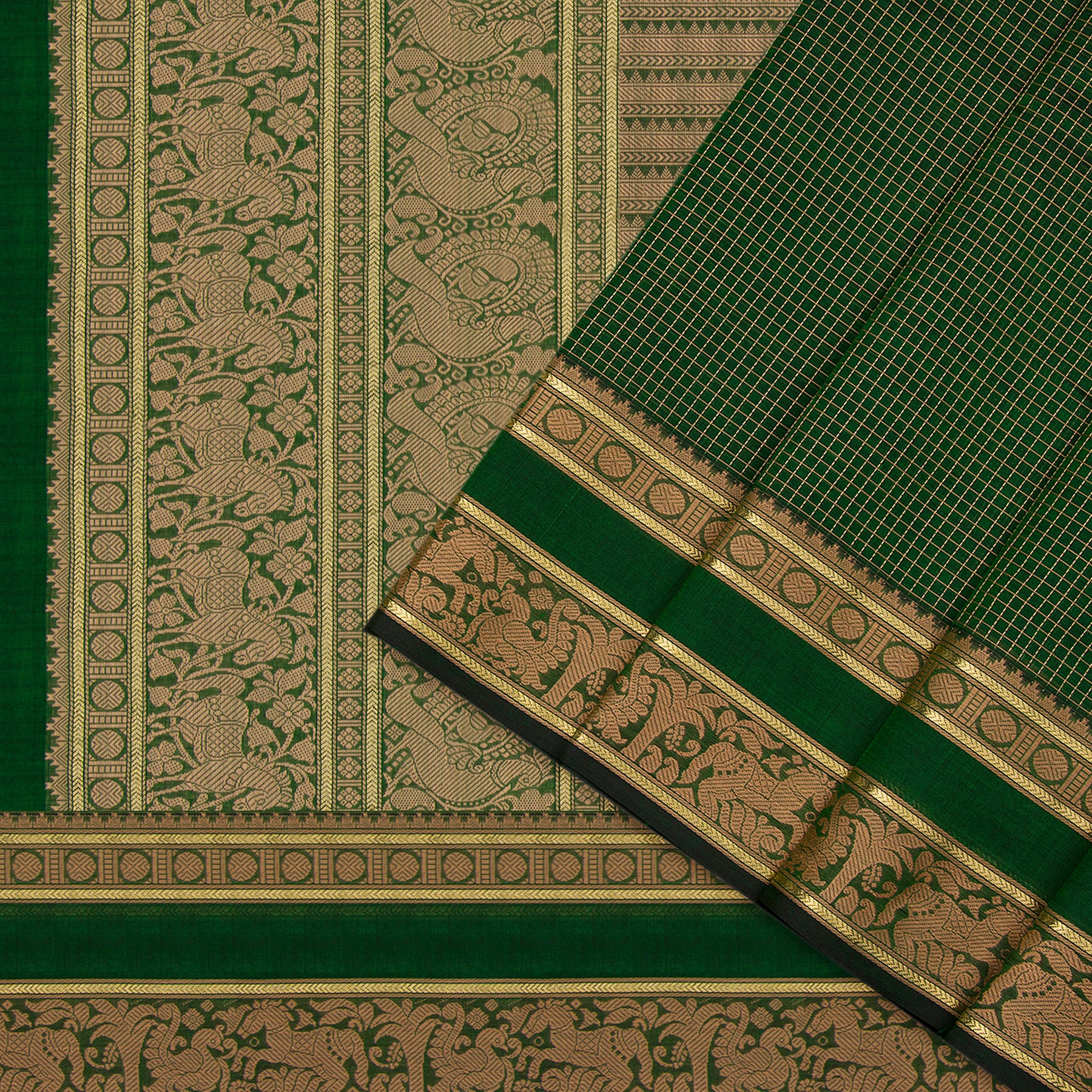Kanakavalli Silk/Cotton Sari 23-613-HS005-11992 - Cover View