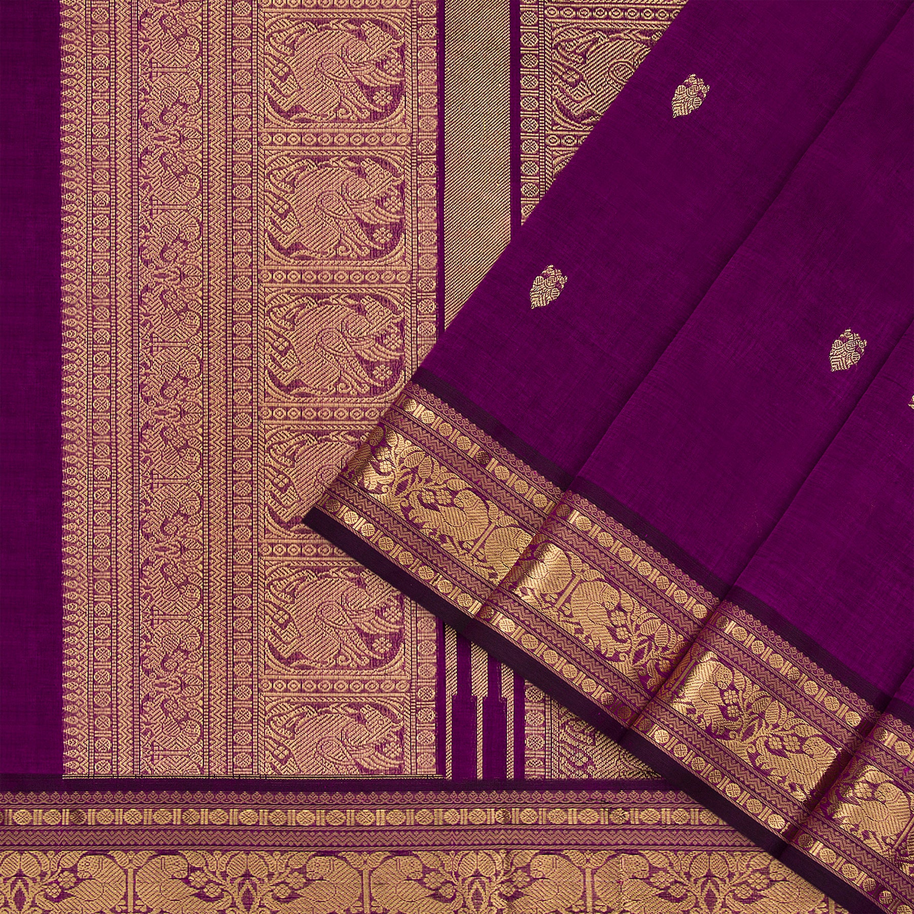 Kanakavalli Silk/Cotton Sari 23-613-HS005-11994 - Cover View