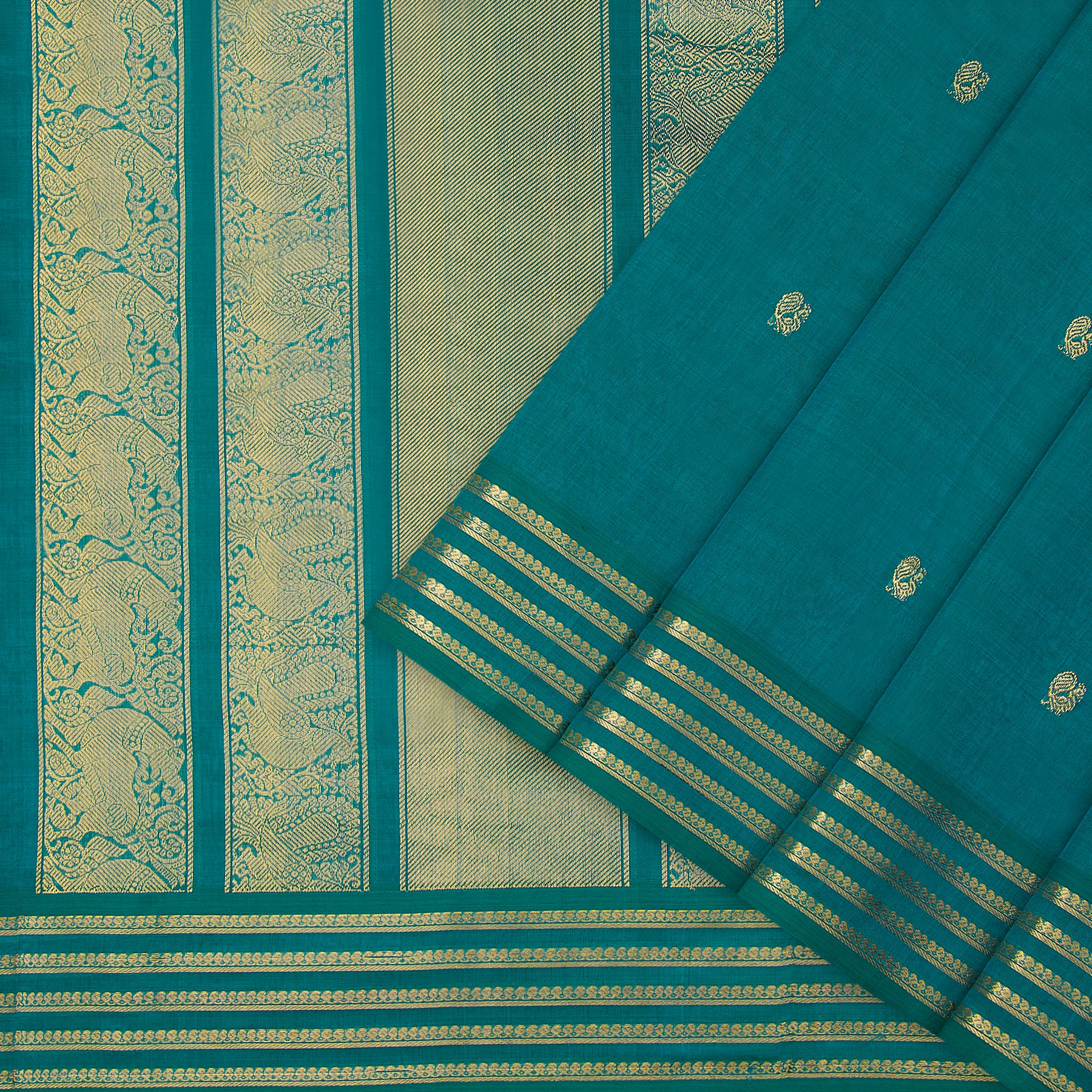Kanakavalli Silk/Cotton Sari 23-613-HS005-14148 - Cover View