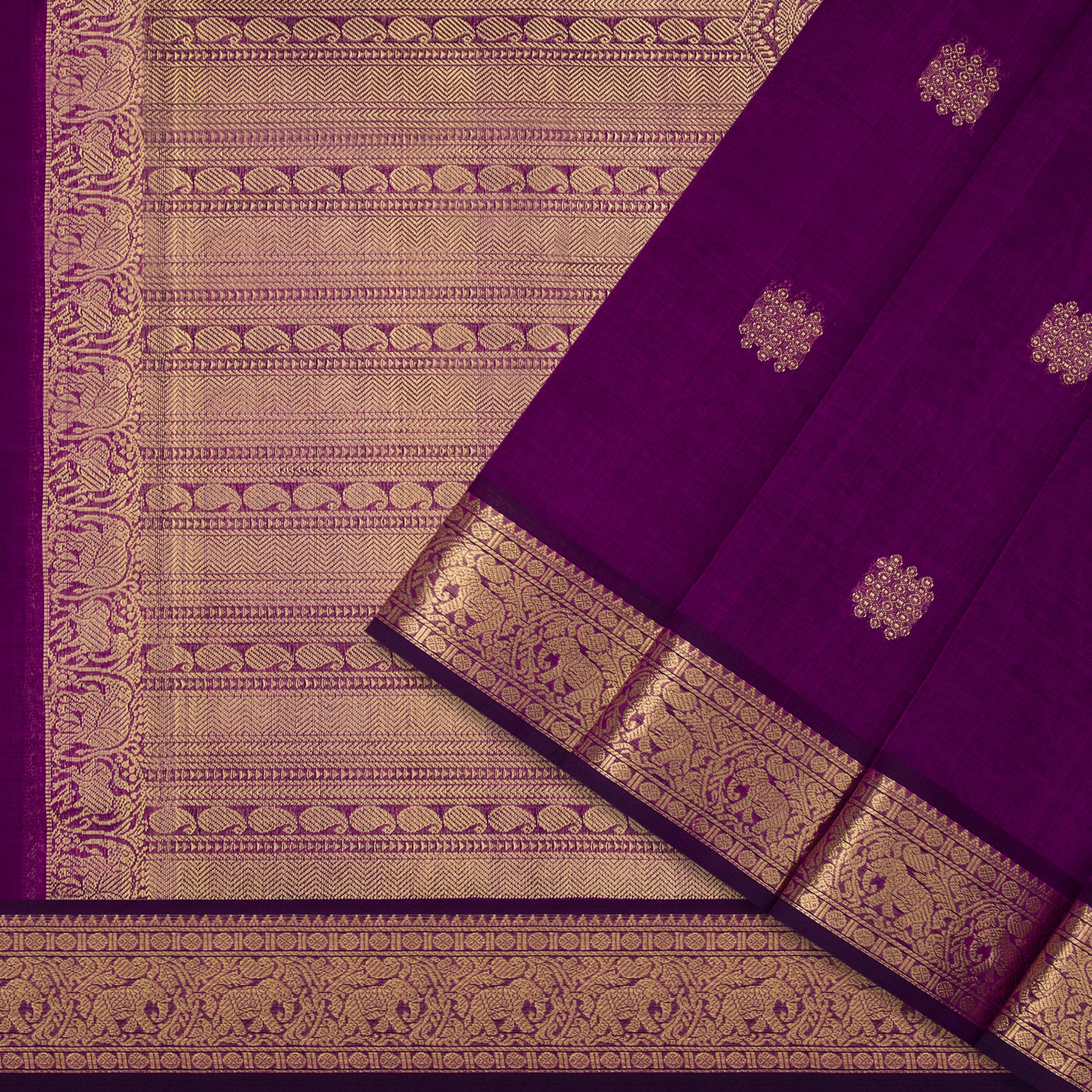 Kanakavalli Silk/Cotton Sari 23-613-HS005-14210 - Cover View