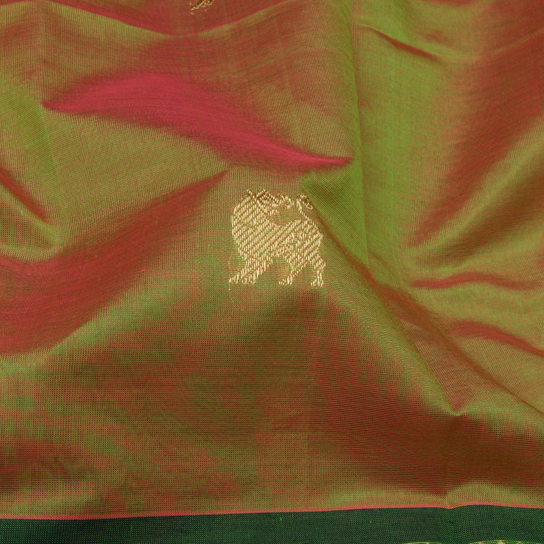 Kanakavalli Silk/Cotton Sari 23-613-HS005-14233 - Fabric View