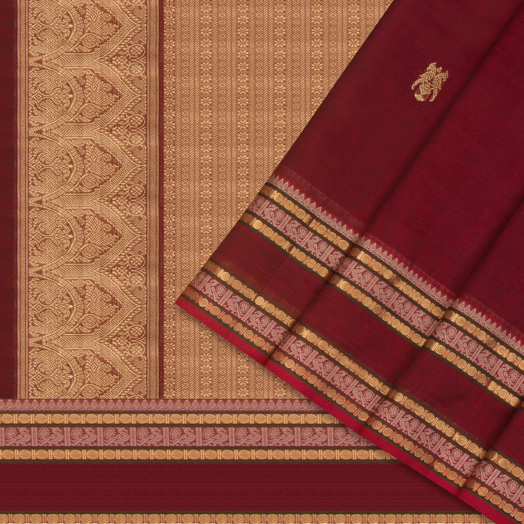 Kanakavalli Silk/Cotton Sari 23-613-HS005-14211 - Cover View