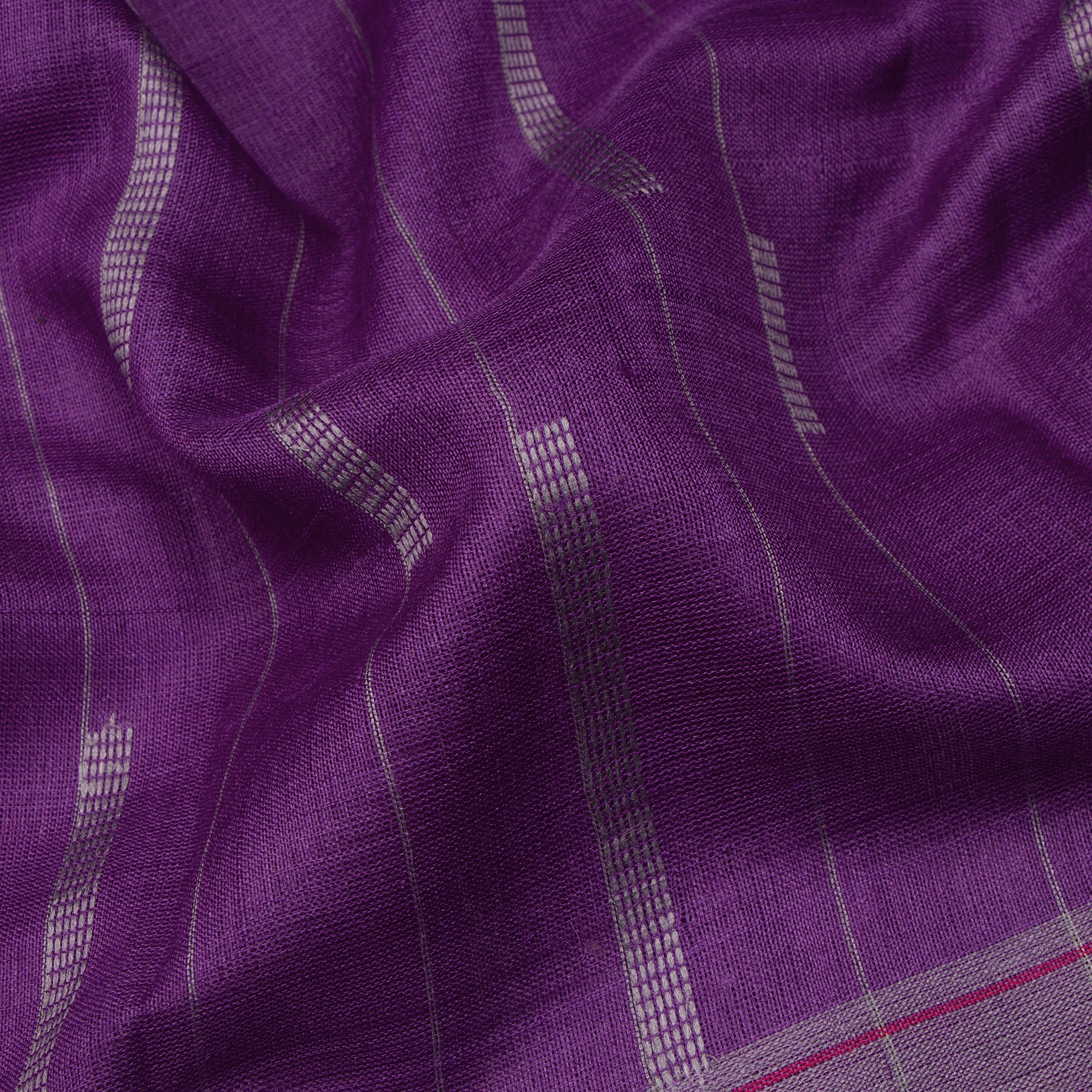 Pradeep Pillai Tussore Silk Sari 24-008-HS002-00615 - Fabric View