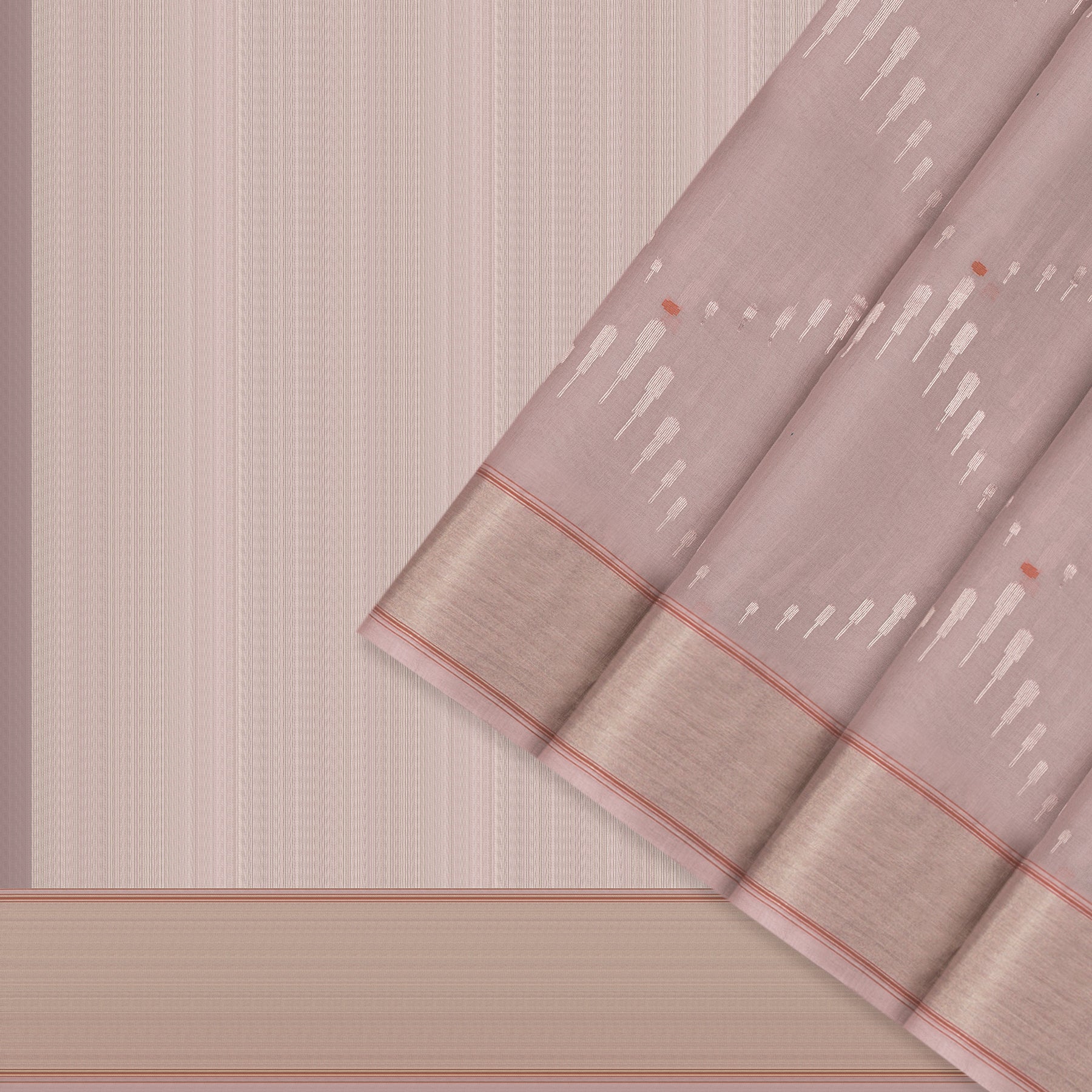Pradeep Pillai Chanderi Silk Sari 24-008-HS002-00668 - Cover View