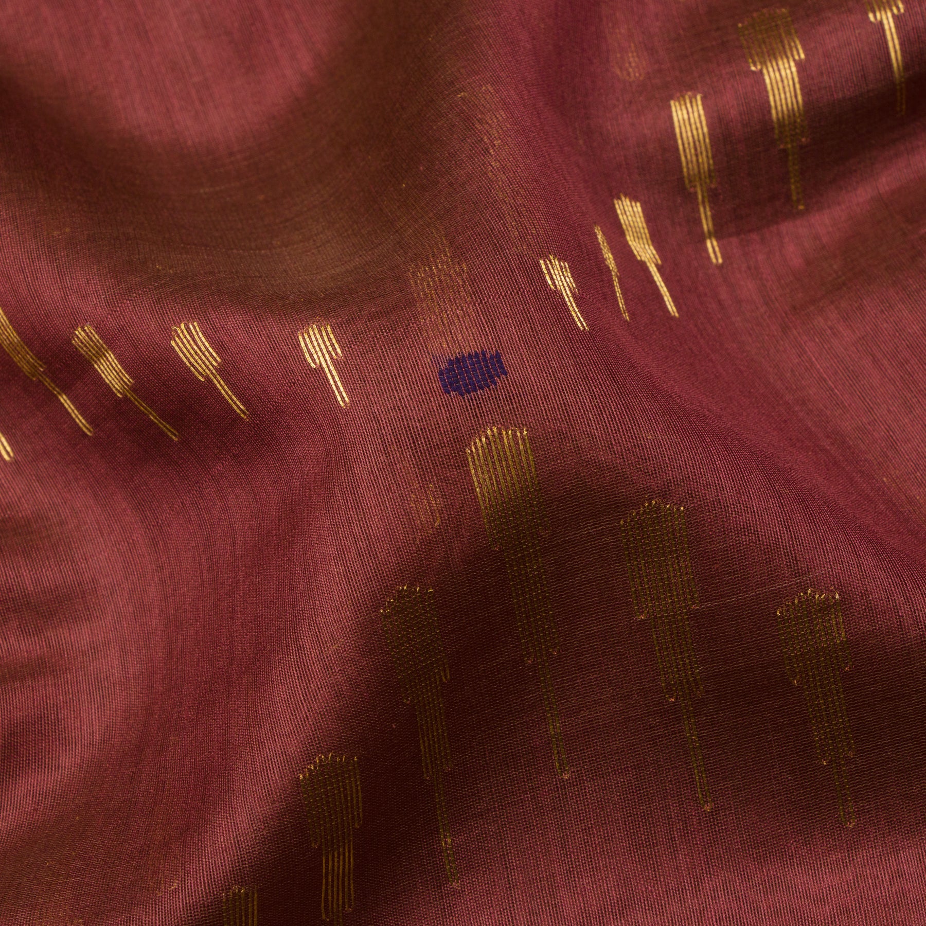 Pradeep Pillai Chanderi Silk Sari 25-008-HS002-00426 - Fabric View