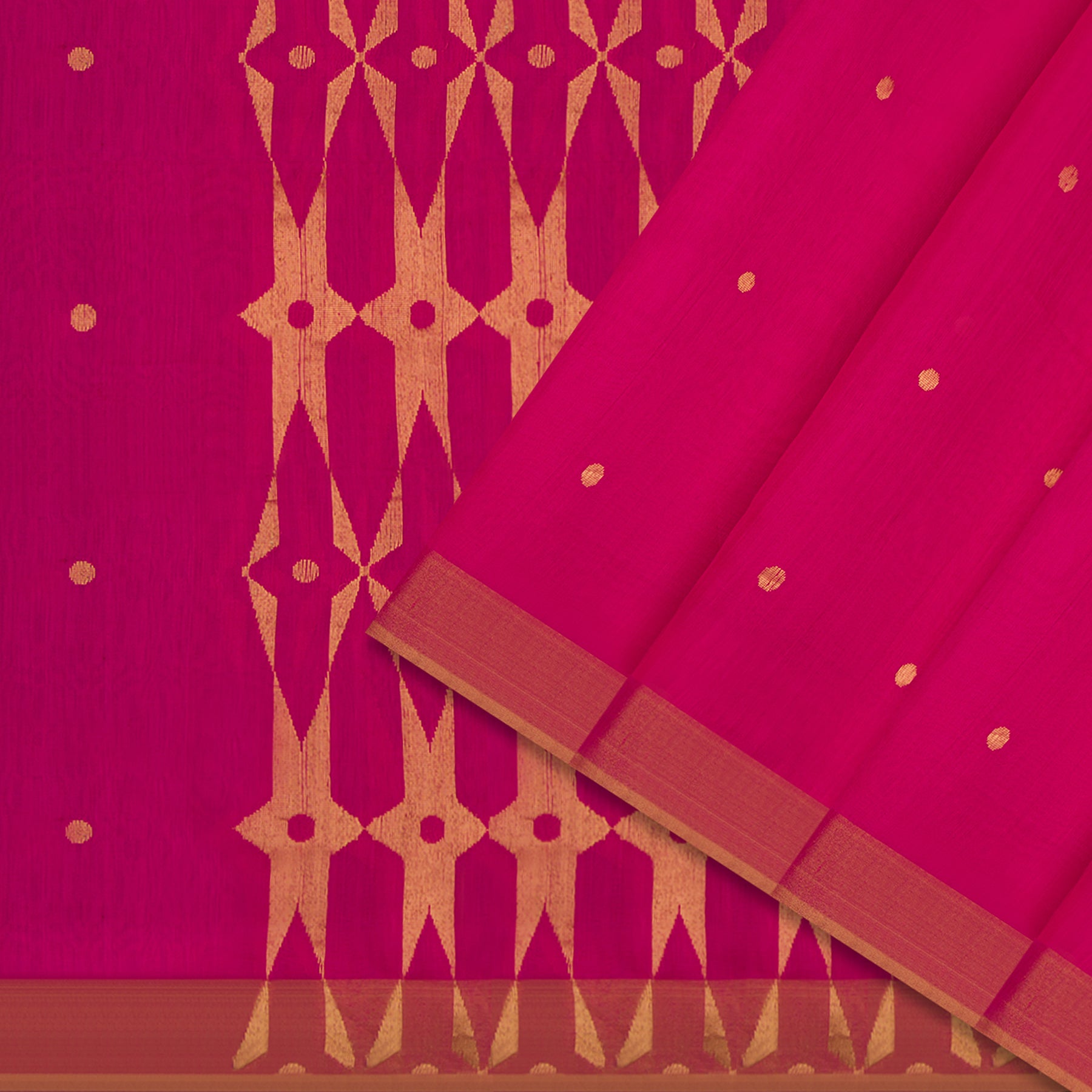 Pradeep Pillai Chanderi Silk Sari 24-008-HS002-00754 - Cover View