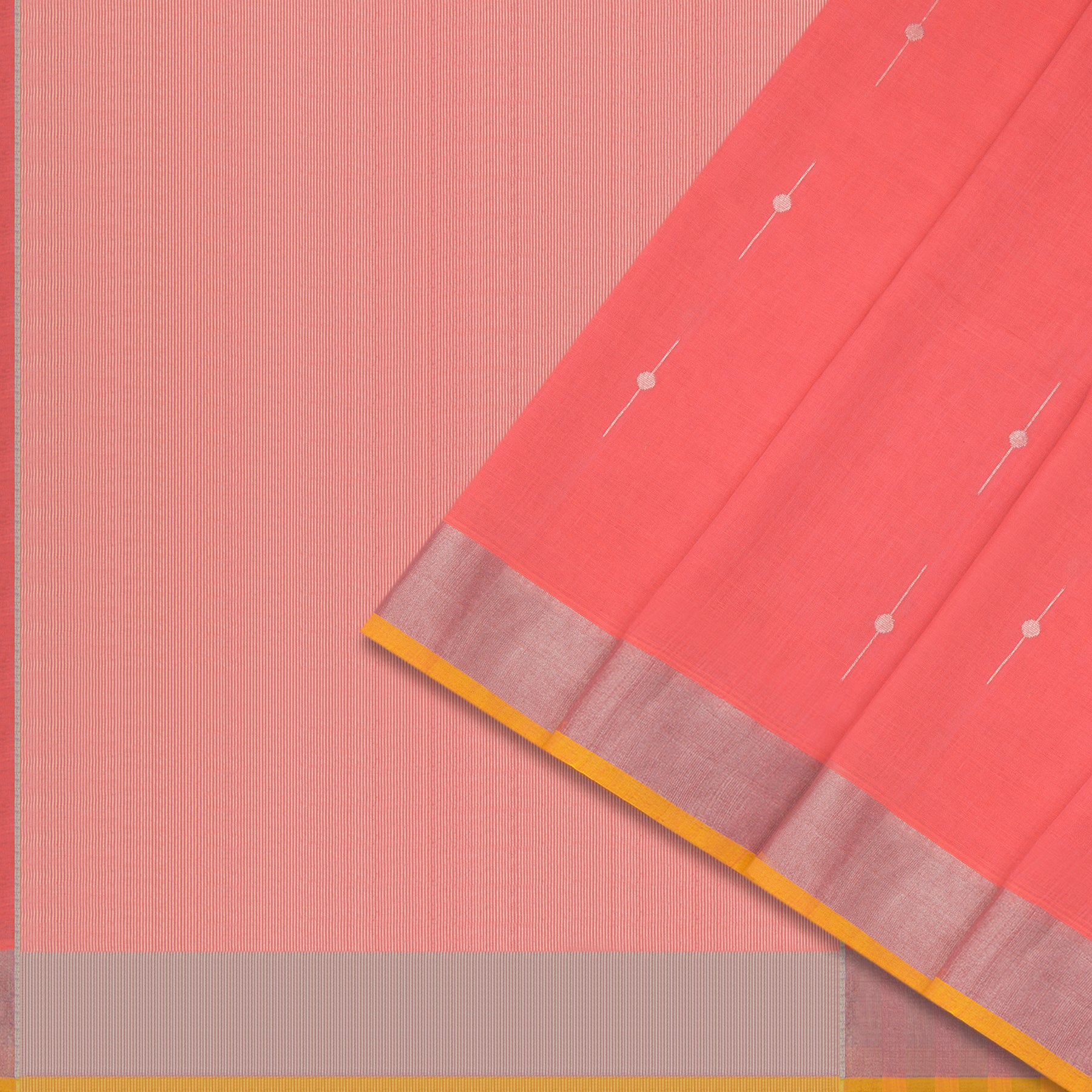 Pradeep Pillai Cotton Sari 24-008-HS003-00539 - Cover View