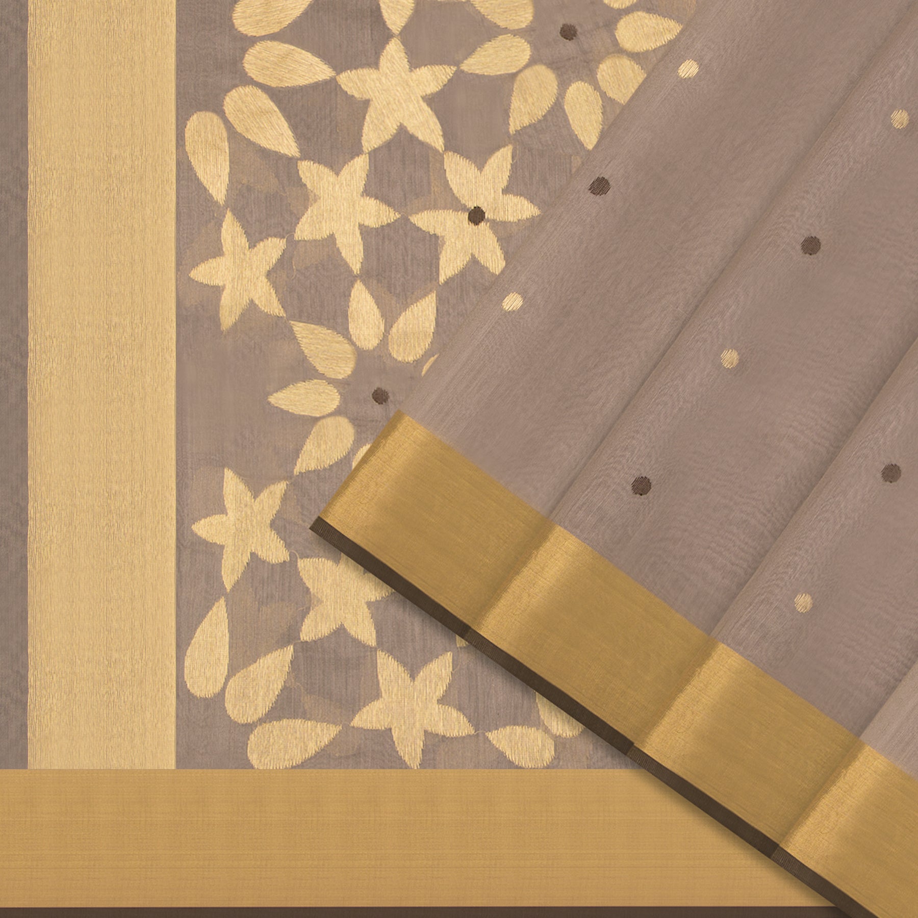 Pradeep Pillai Chanderi Silk/Cotton Sari 24-008-HS005-00259 - Cover View
