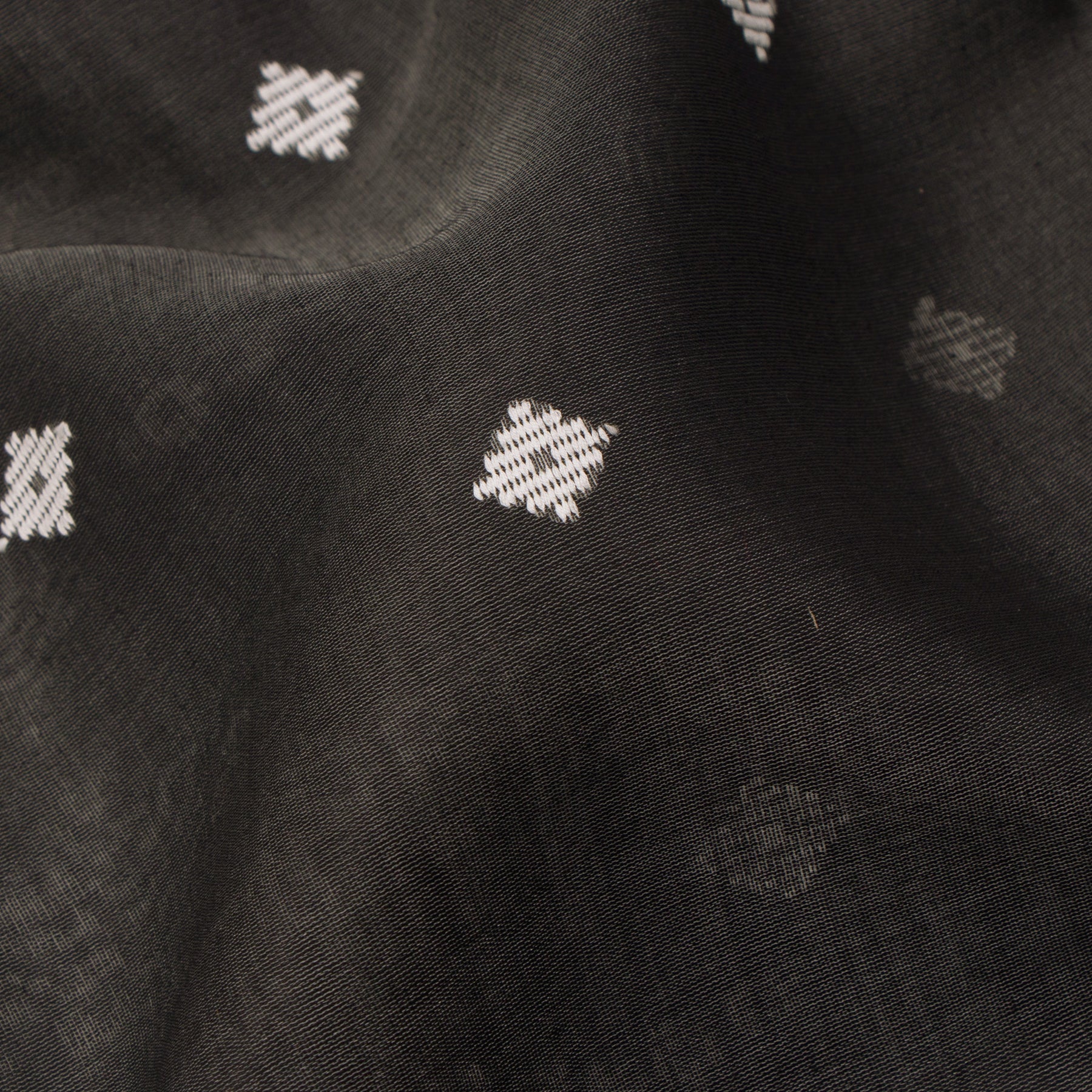 Pradeep Pillai Chanderi Silk/Cotton Sari 24-008-HS005-00297 - Fabric View