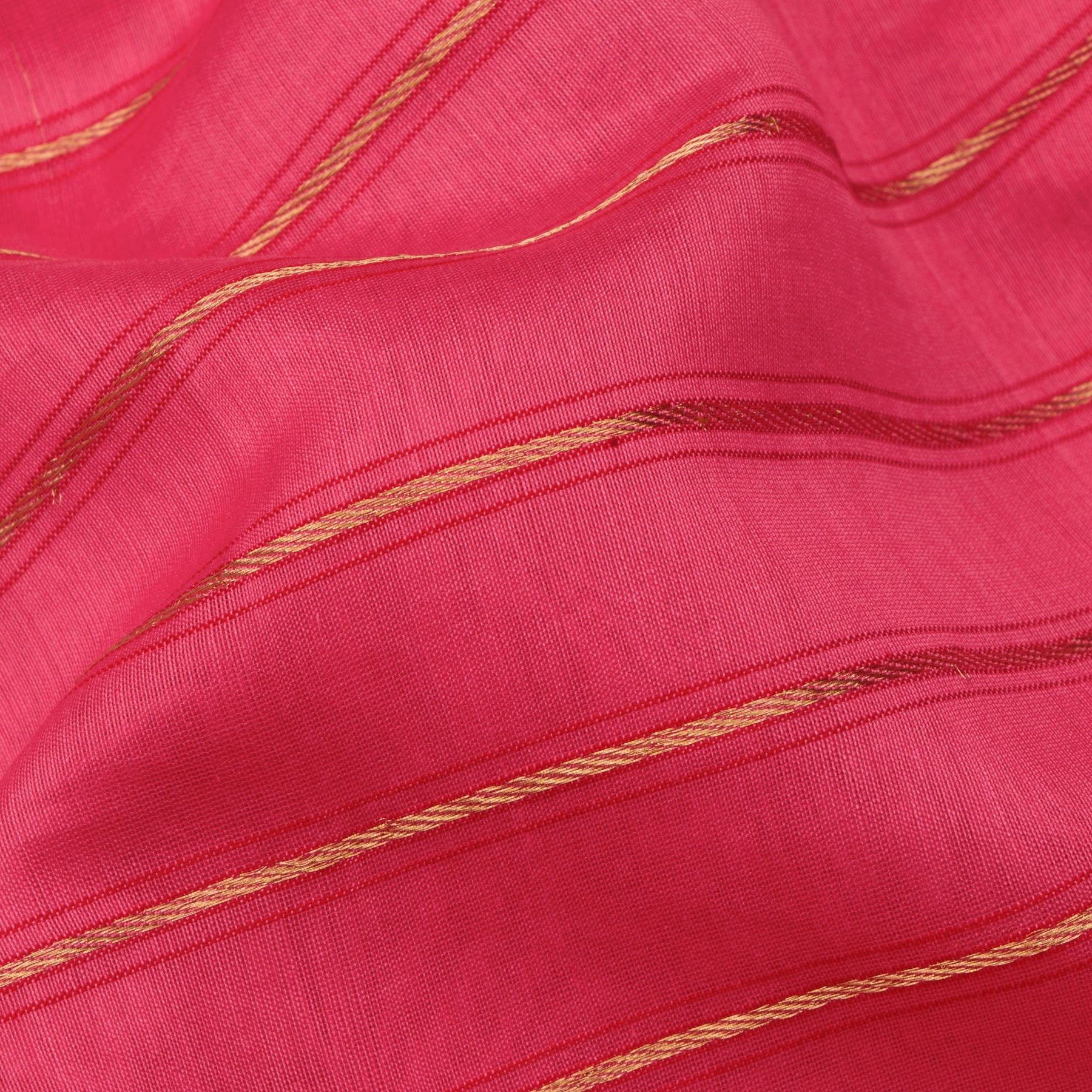 Pradeep Pillai Chanderi Silk/Cotton Sari 24-008-HS005-00378 - Fabric View