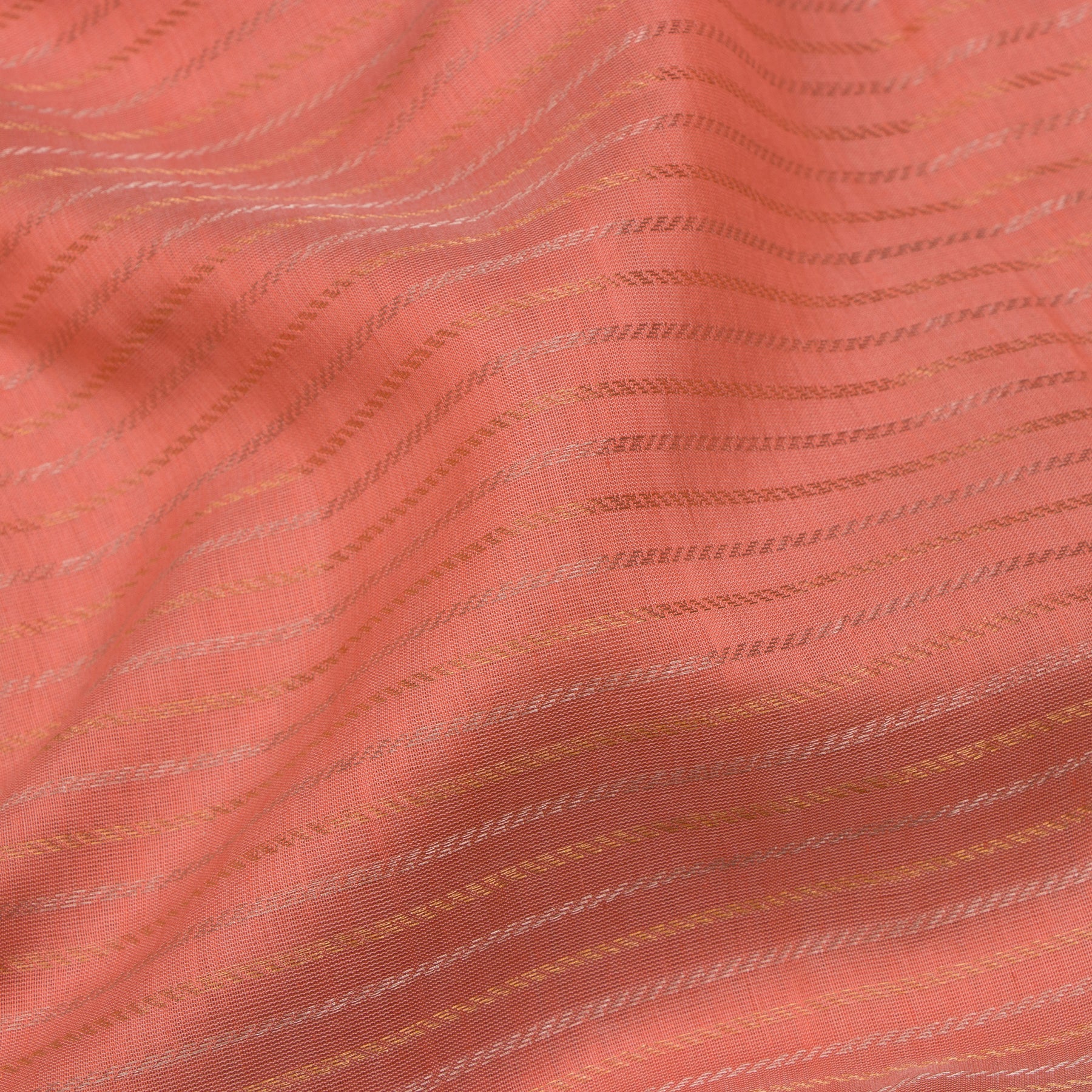 Pradeep Pillai Silk /Cotton Sari 24-008-HS005-00807 - Fabric View