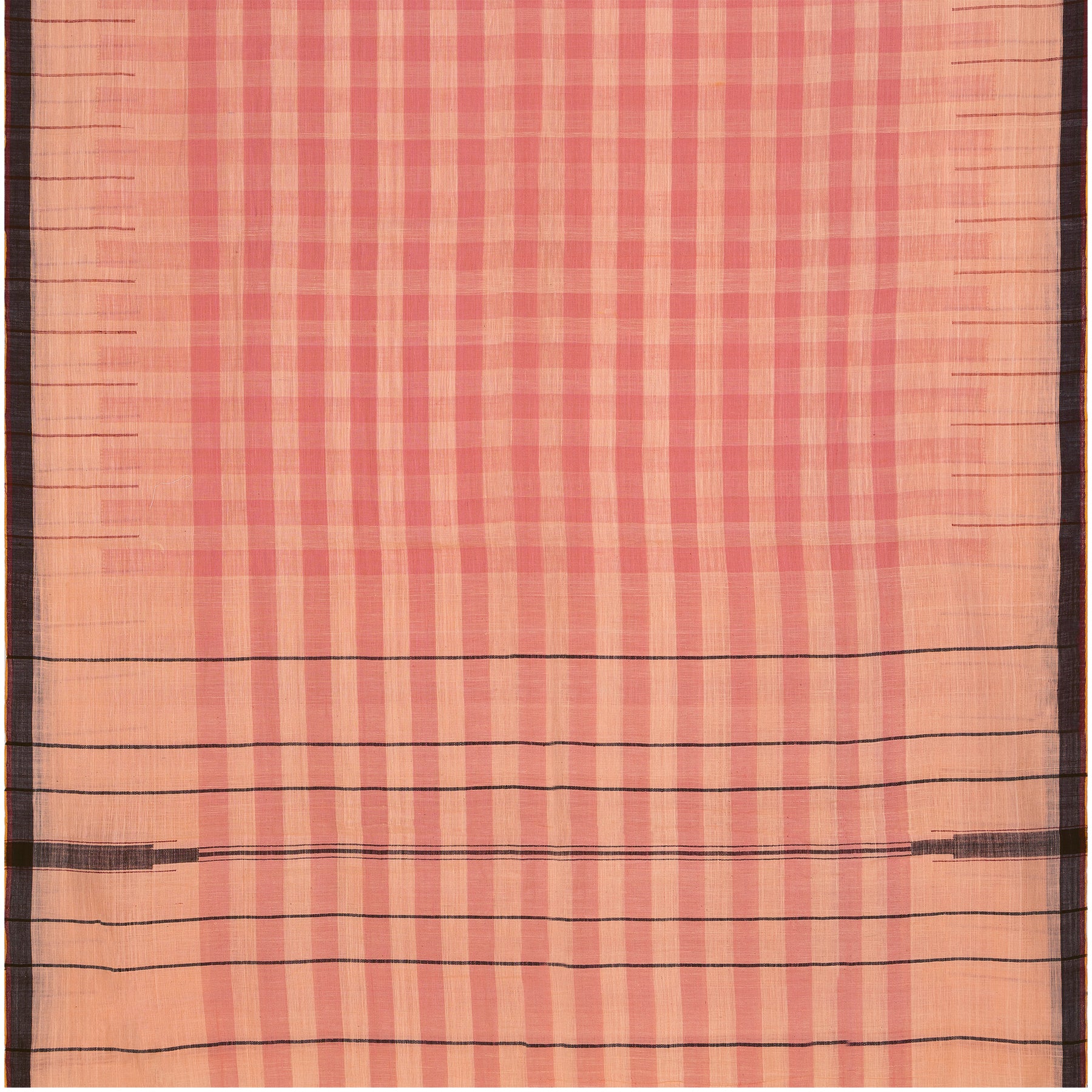 TaanBaan Khadi Cotton Sari 24-013-HS003-00052 - Full View