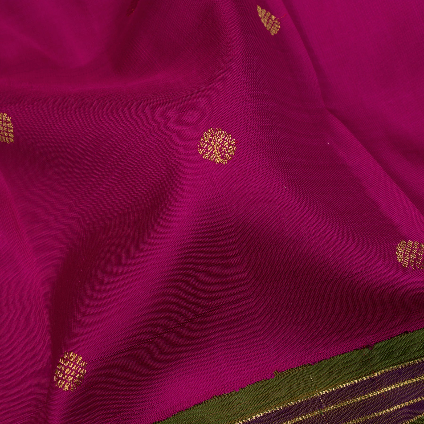 Kanakavalli Kanjivaram Silk Sari 24-040-HS001-01063 - Fabric View