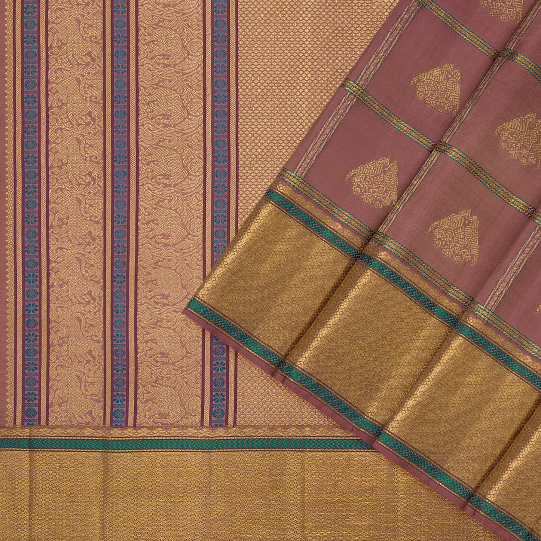 Kanakavalli Kanjivaram Silk Sari 24-040-HS001-01066 - Cover View