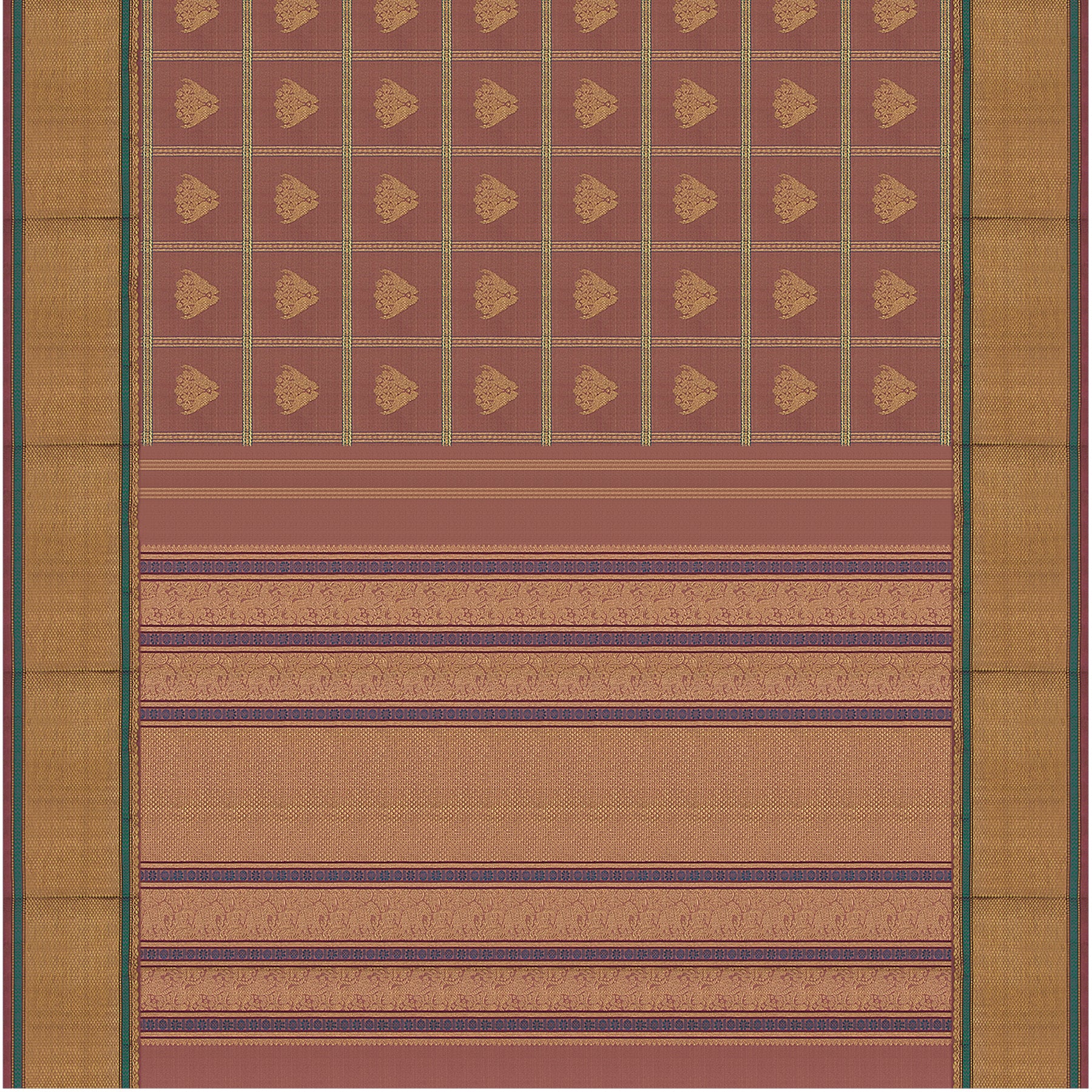 Kanakavalli Kanjivaram Silk Sari 24-040-HS001-01066 - Full View