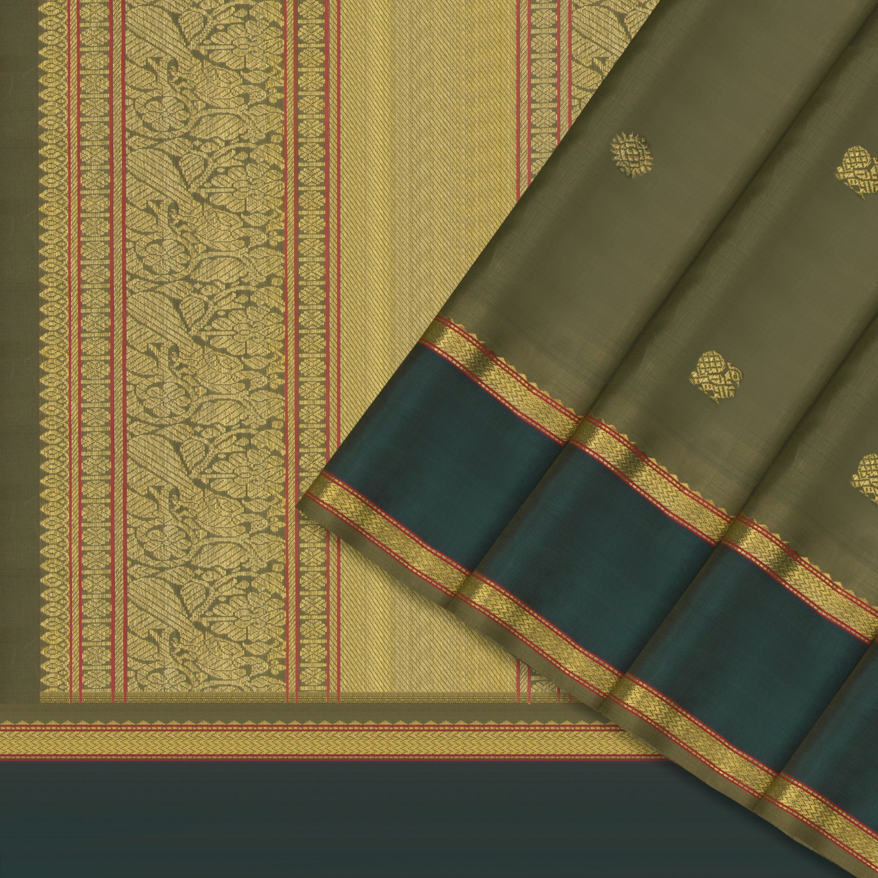 Kanakavalli Kanjivaram Silk Sari 24-040-HS001-02411 - Cover View