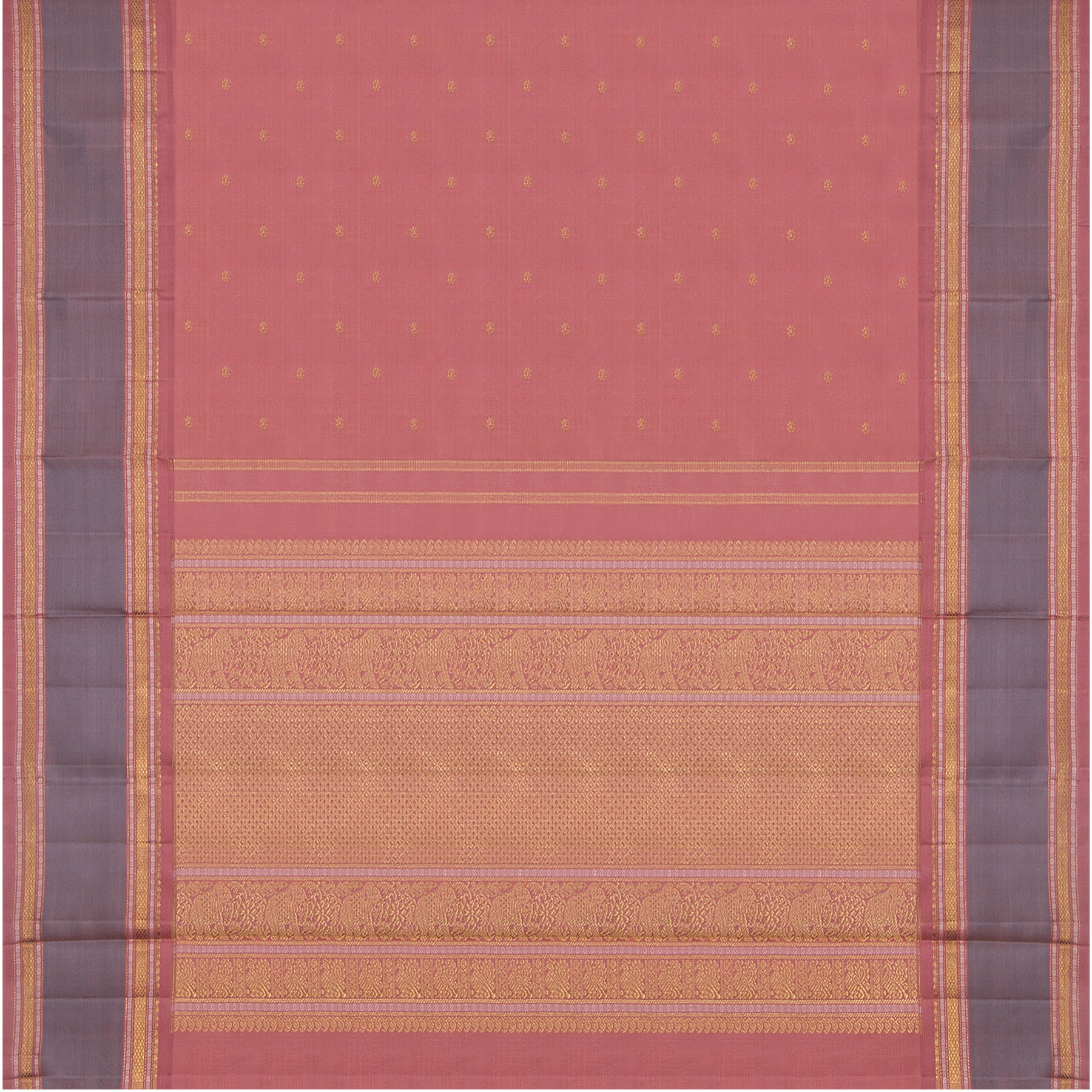 Kanakavalli Kanjivaram Silk Sari 24-040-HS001-02415 - Full View